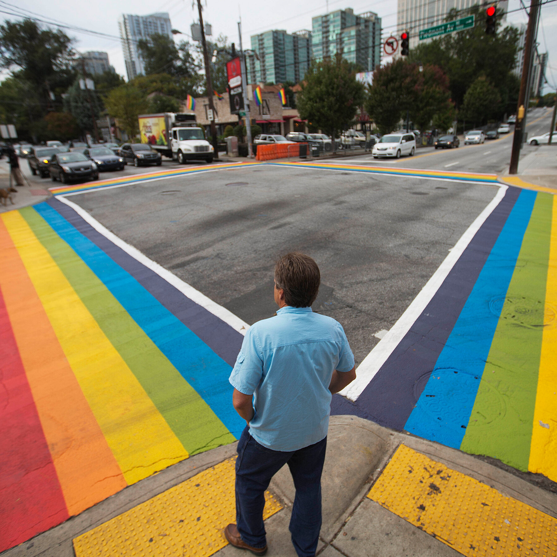 4 Arrested After Pride Flags Are Slashed at Atlanta L.G.B.T.Q. Landmark