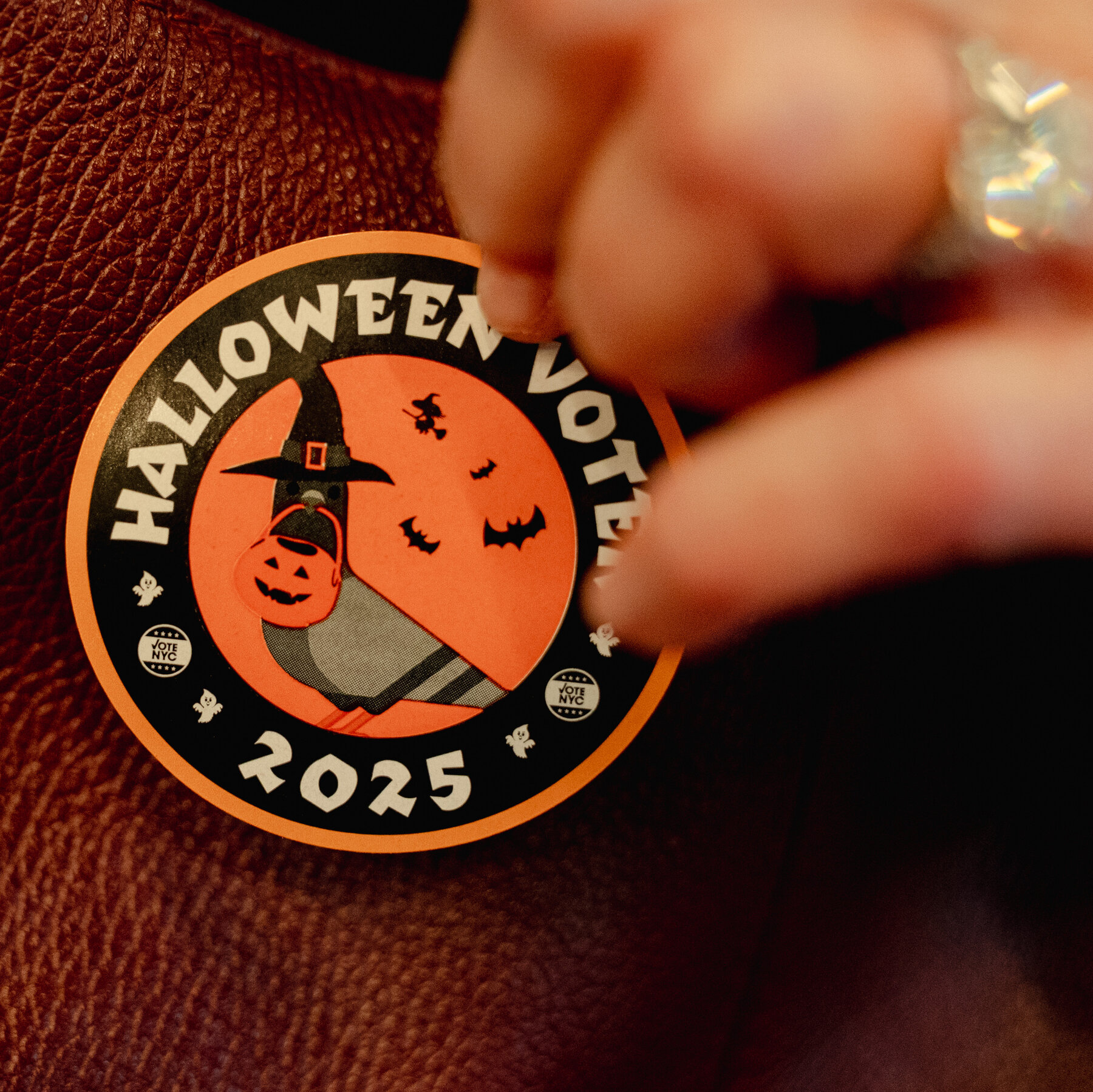 A Halloween Sticker for Early Voters