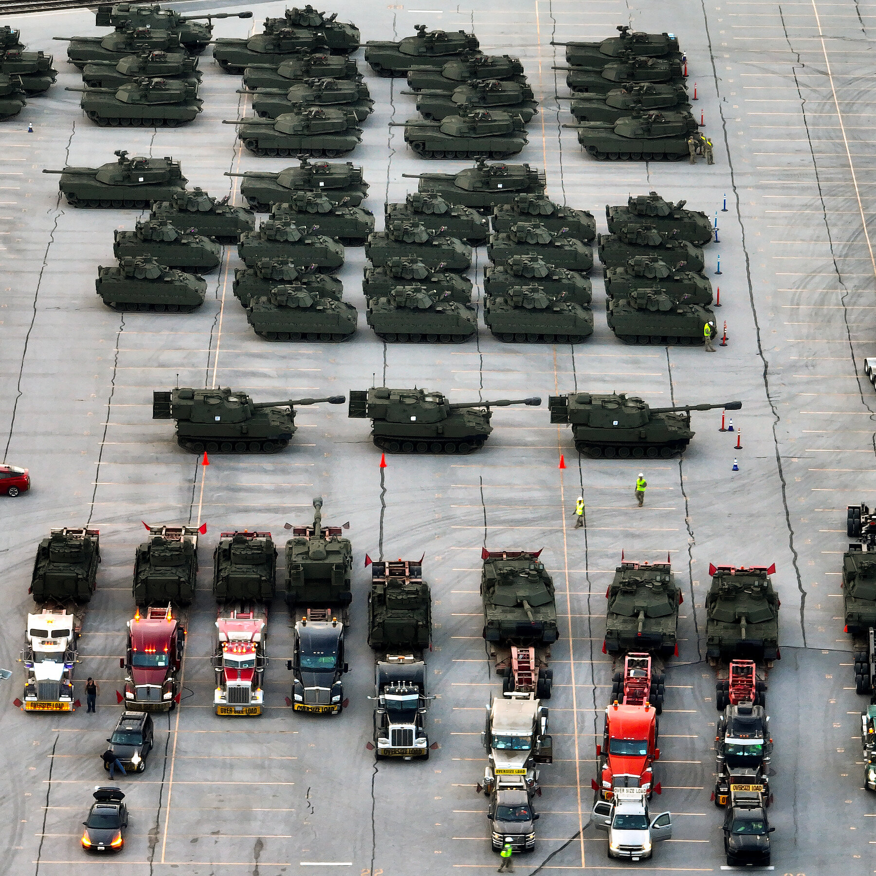 A military celebration while troops are deployed for protests offers an uncomfortable juxtaposition for the Army.