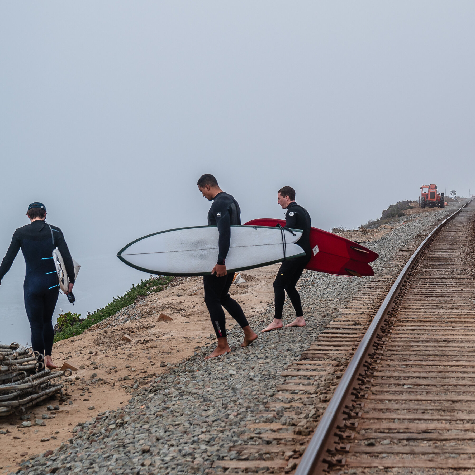 A Scenic California Rail Line Sits on an Eroding Cliff. Where Should the Tracks Go?
