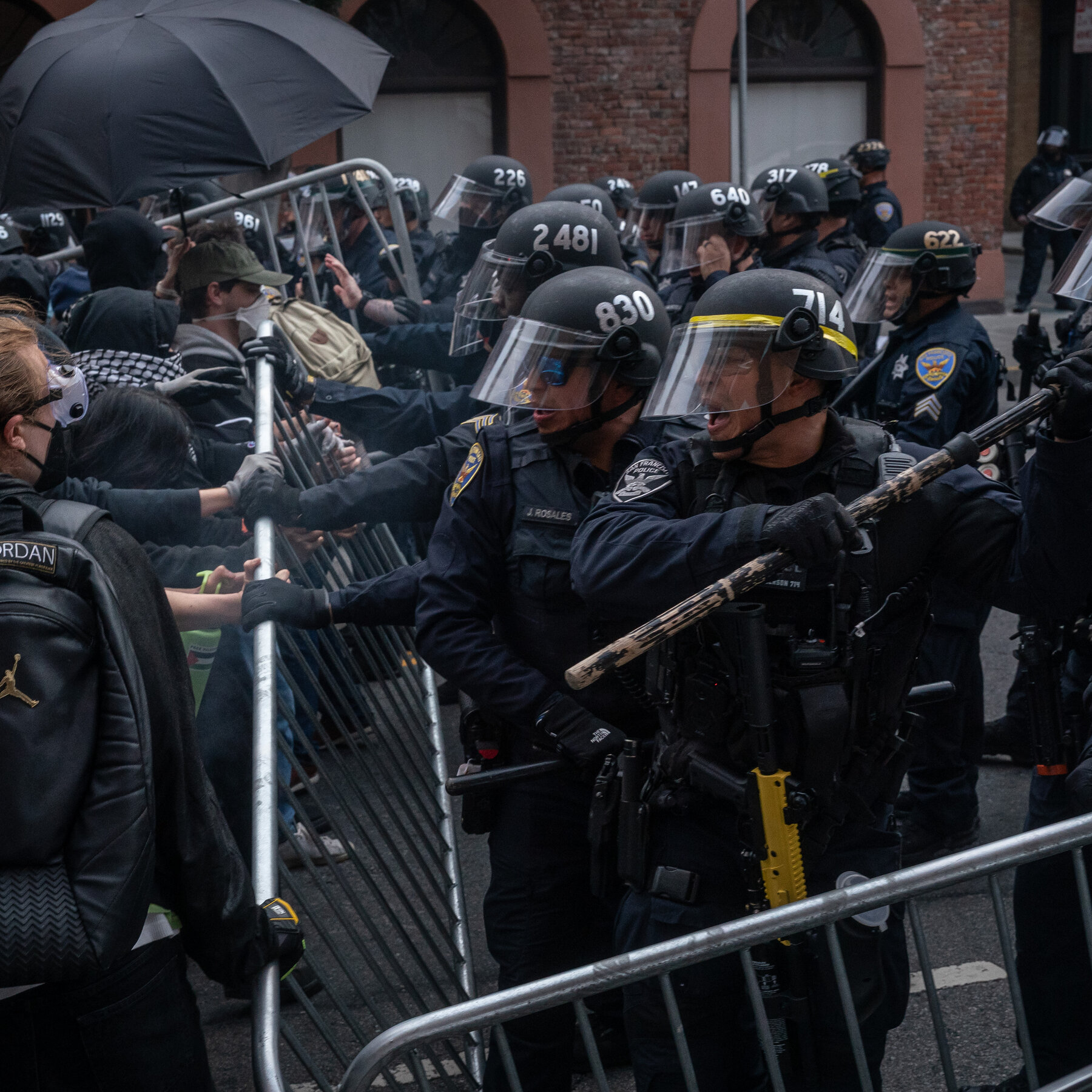 A Solidarity Protest in San Francisco Turned Violent