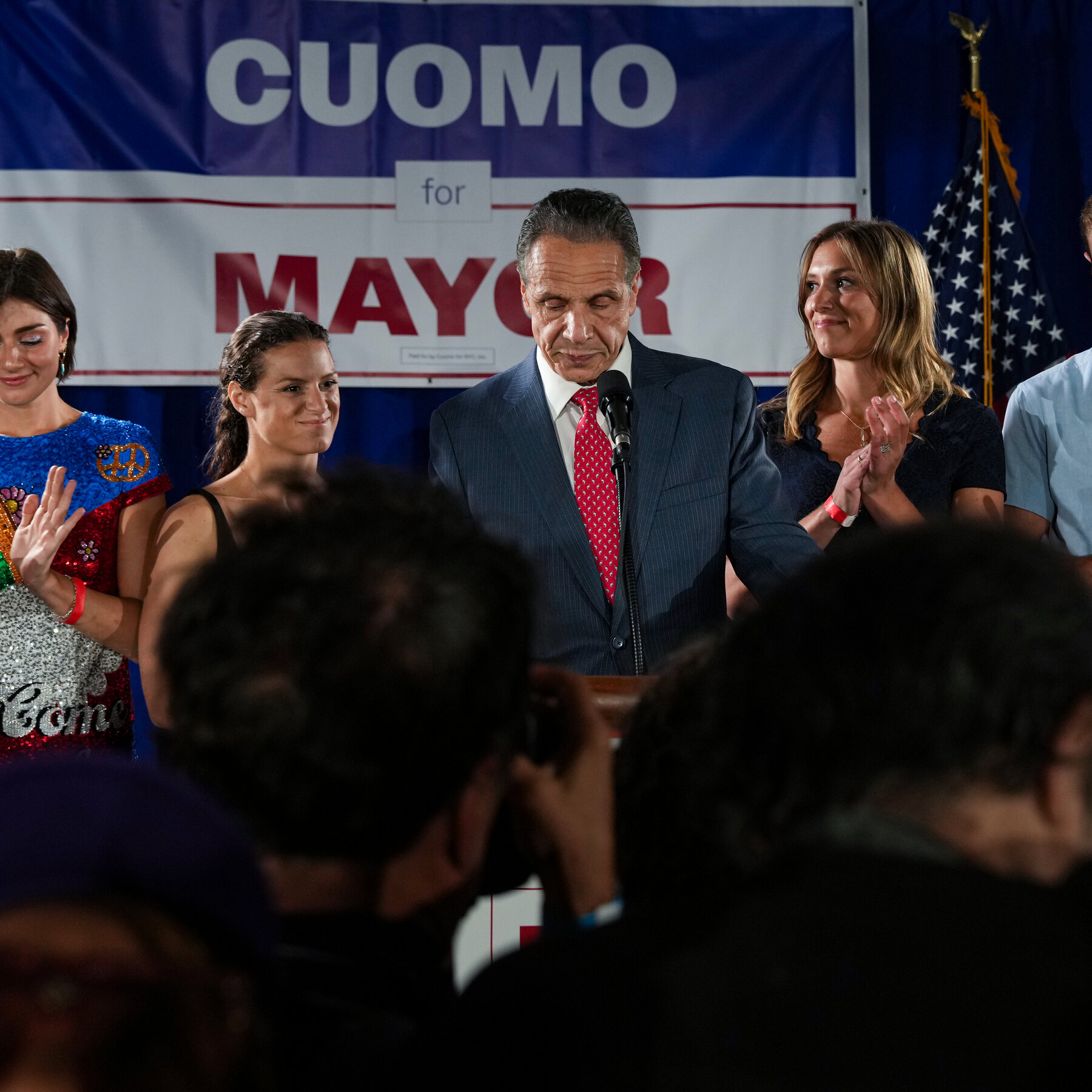 A Stunned Cuomo Watch Party Finds Itself With Little to Celebrate.