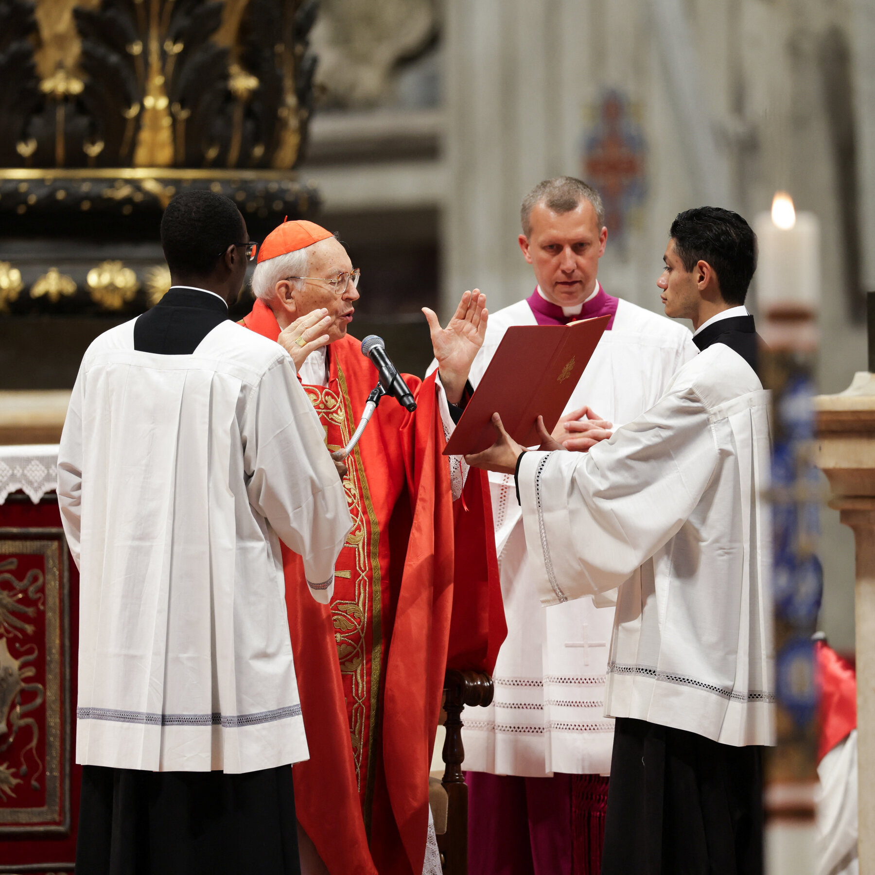 A top cardinal asks for divine guidance at a ‘difficult’ moment in history.