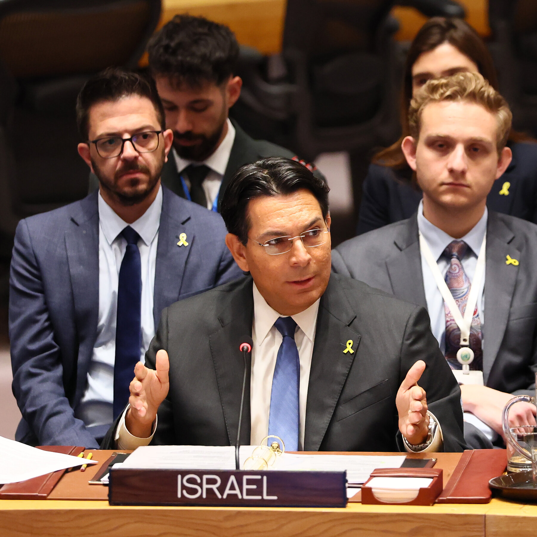 Accusations fly at a heated U.N. Security Council session on Iran and Israel, amid pleas for peace.