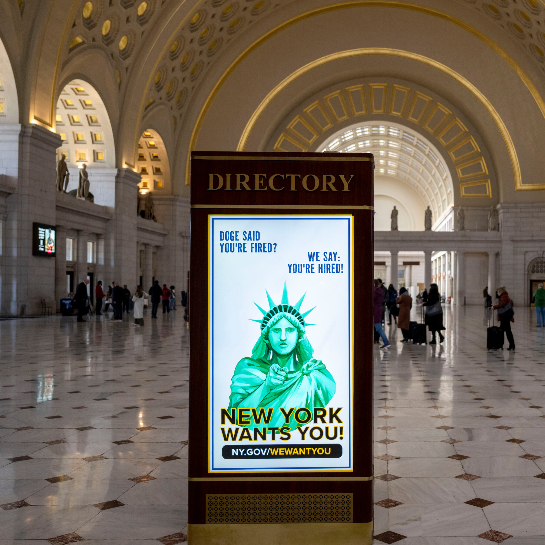 Ad Campaign Aims to Lure Federal Workers Laid Off by DOGE to New York
