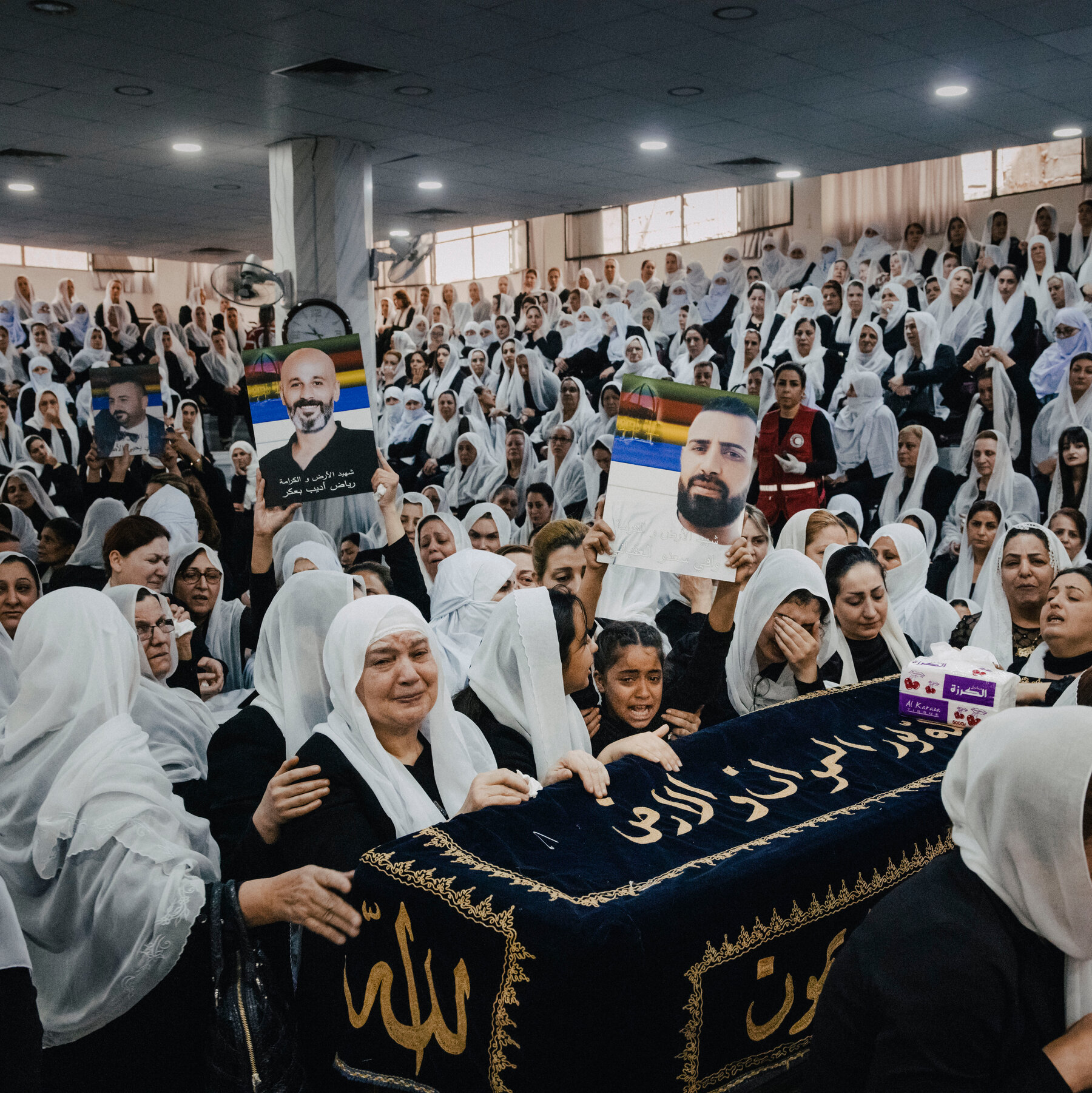 Amid Sectarian Violence in a Syrian City, Even the Funerals Are Armed