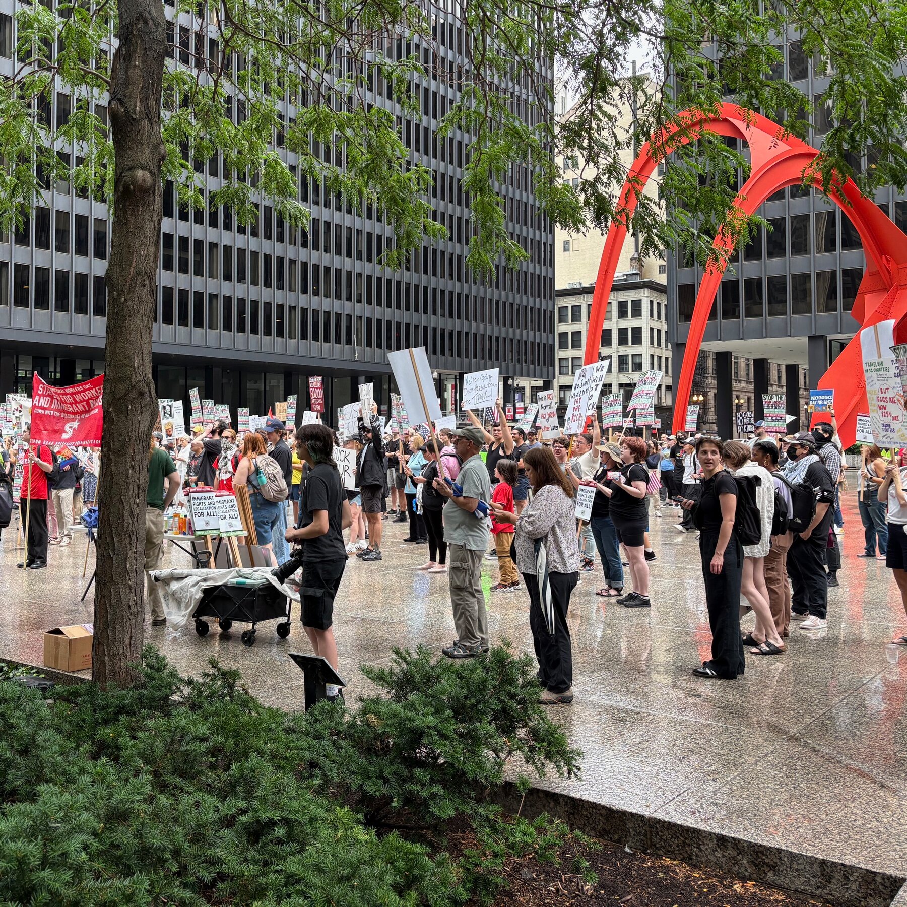 As Americans celebrate Independence Day, some are protesting the Trump administration.