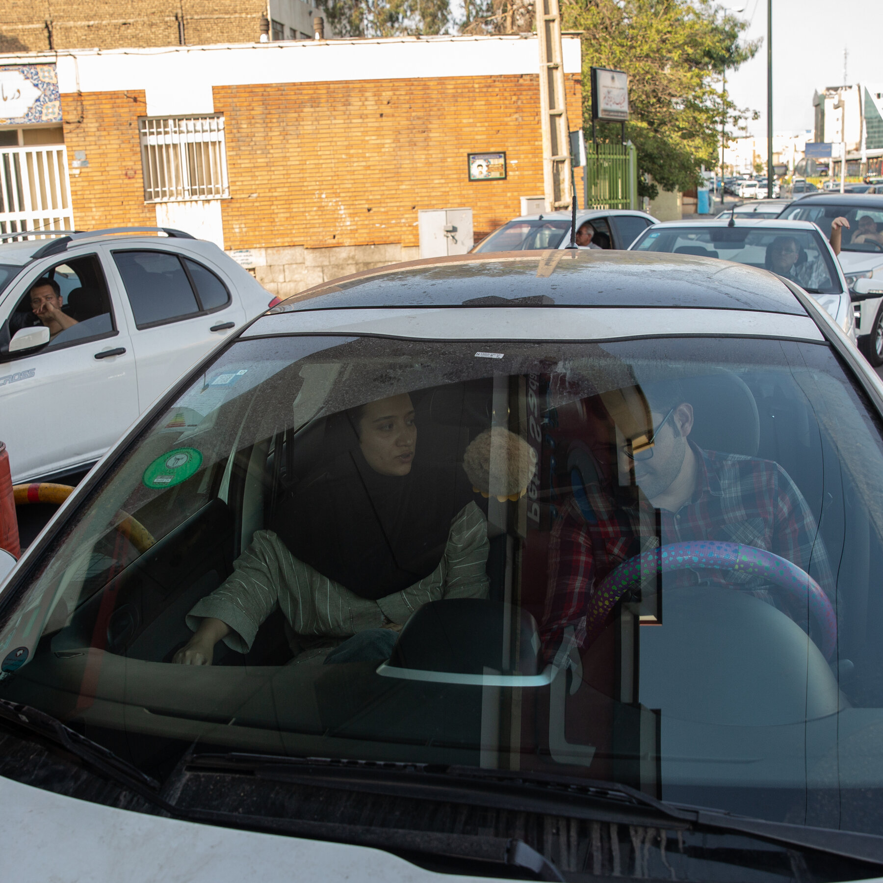 As Israel attacks, Iranians flee capital in search of safety.