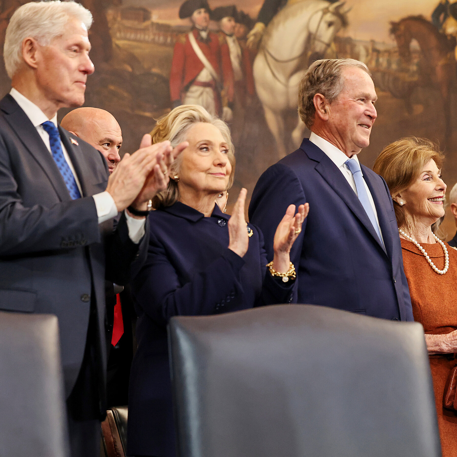As Partisans Battle Over History, Former Presidents Try Another Tack