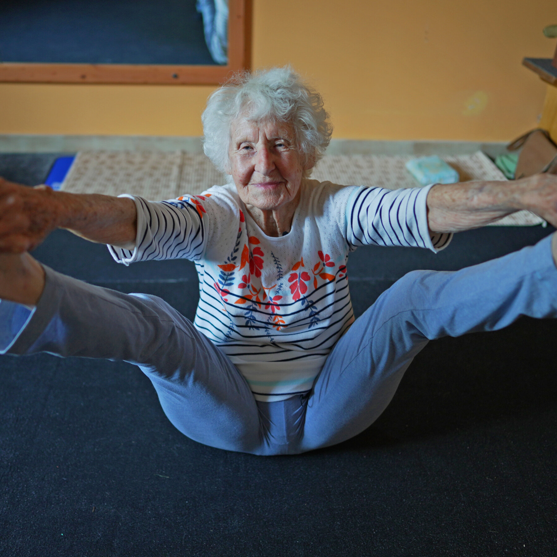 At 102, This Yogi Keeps It Moving. She Teaches Others to Do the Same.
