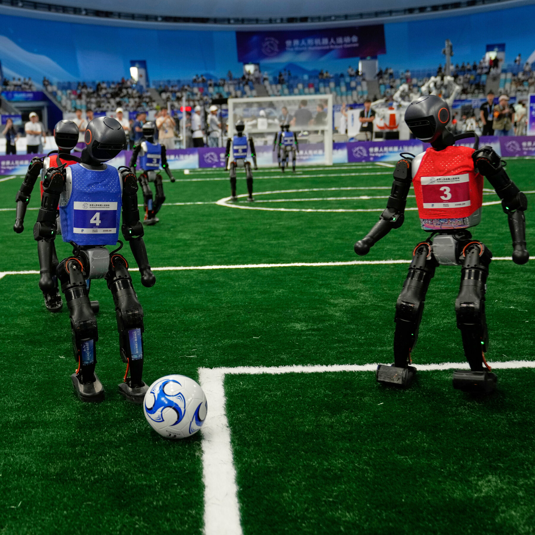 At China’s Humanoid Robot Games, Athletes Fell Down a Lot