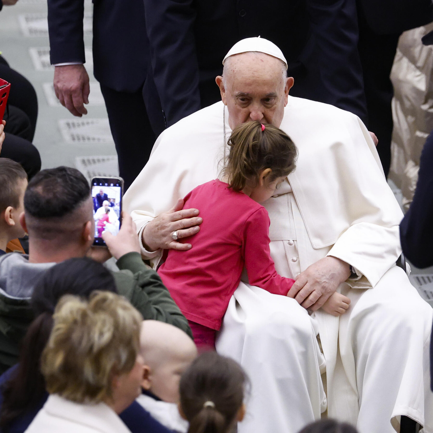 At the pope’s hospital, Francis was a calming and mischievous presence.