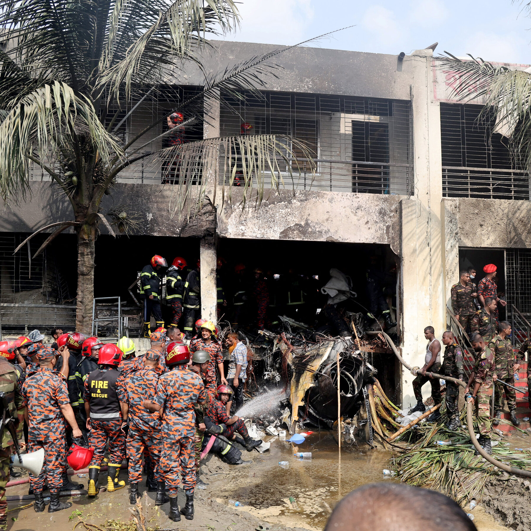 Bangladesh Military Plane Crashes Into School, Killing at Least 19