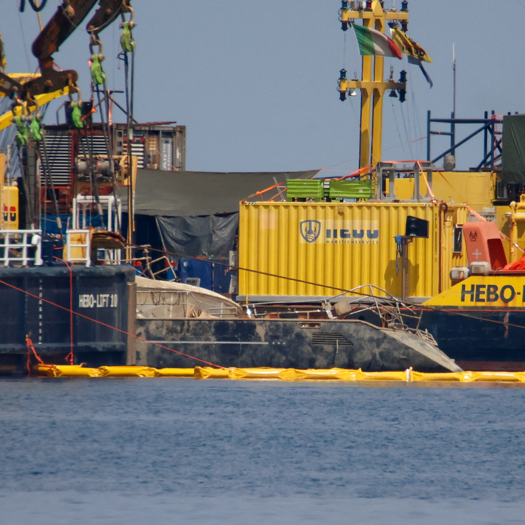 Bayesian Superyacht Is Raised From Bottom of Mediterranean