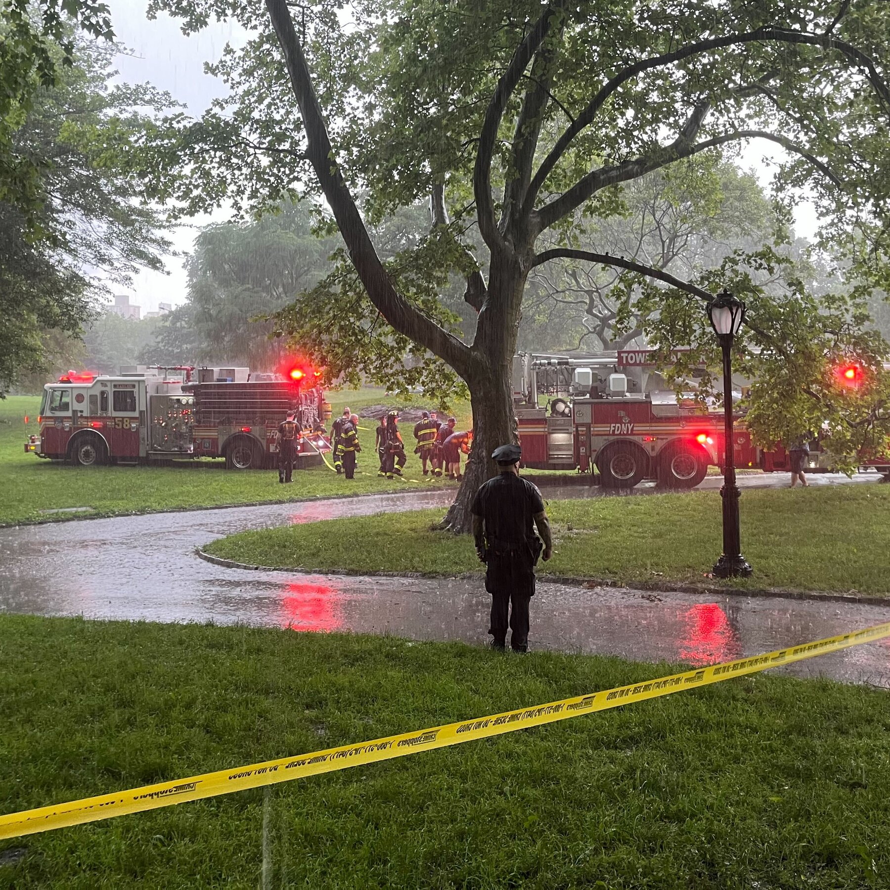 Boy, 15, Survives Lightning Strike in Central Park, Police Say