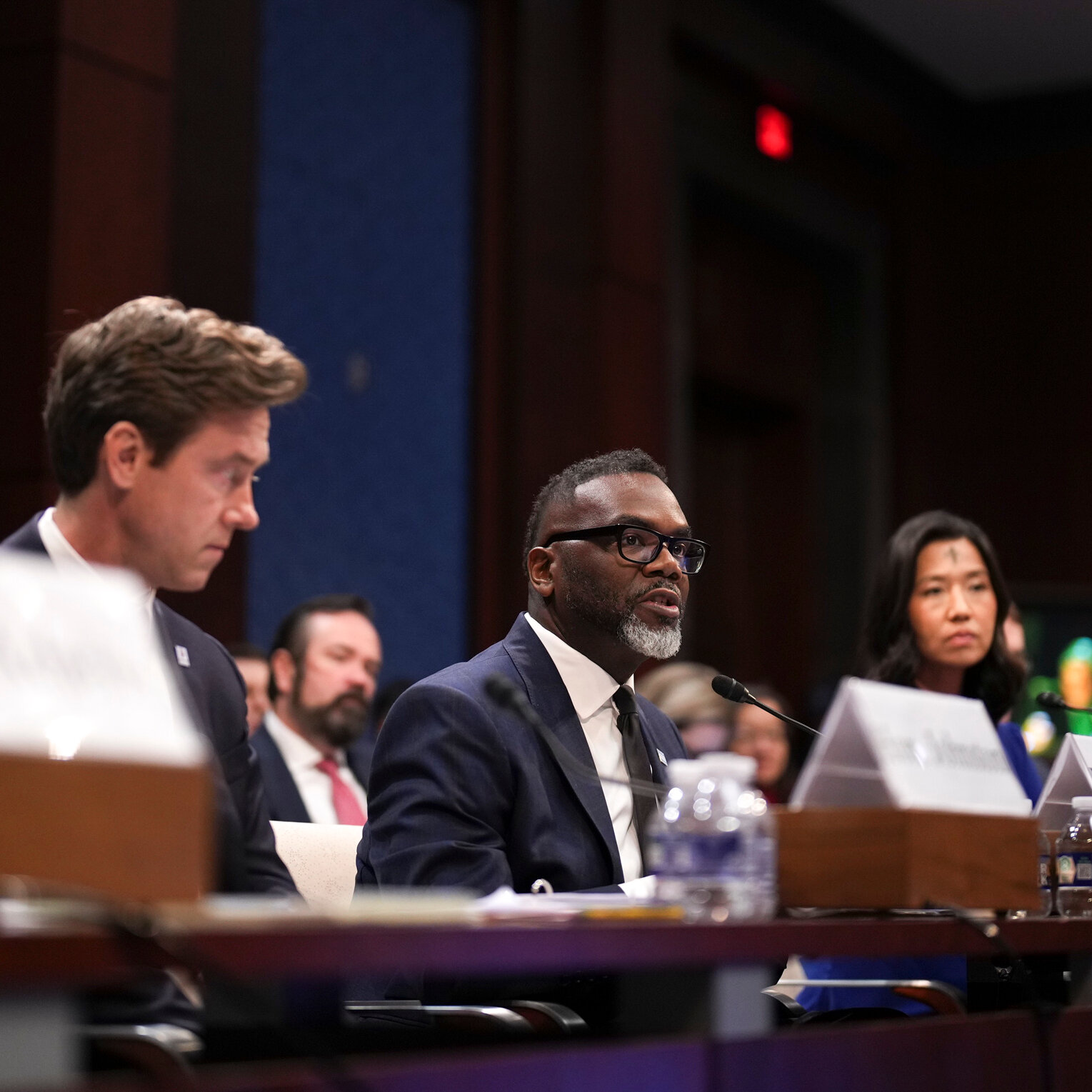 Brandon Johnson Counters Republican Attacks at ‘Sanctuary City’ Hearing