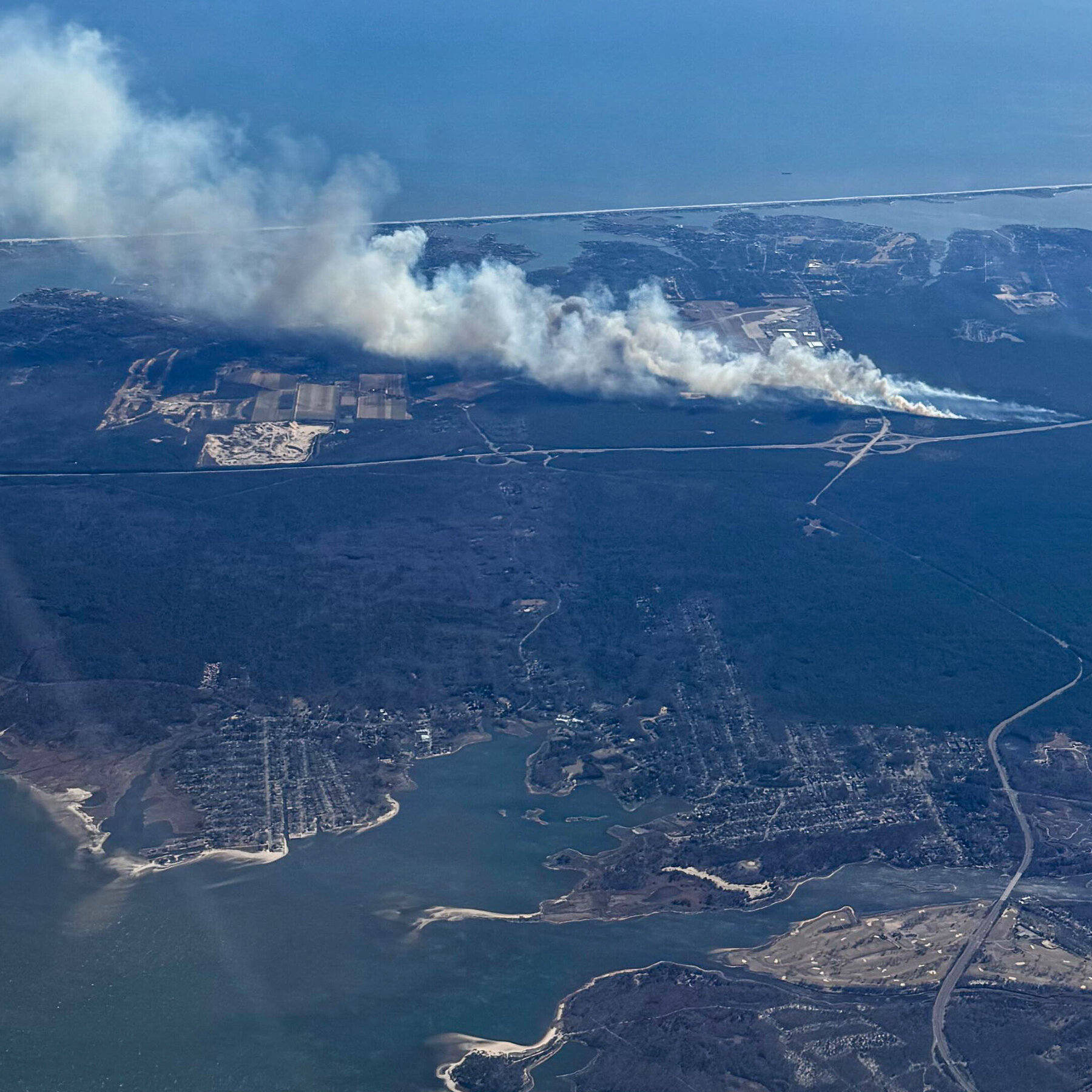 Brush Fires Break Out on Long Island, Prompting Highway Closure
