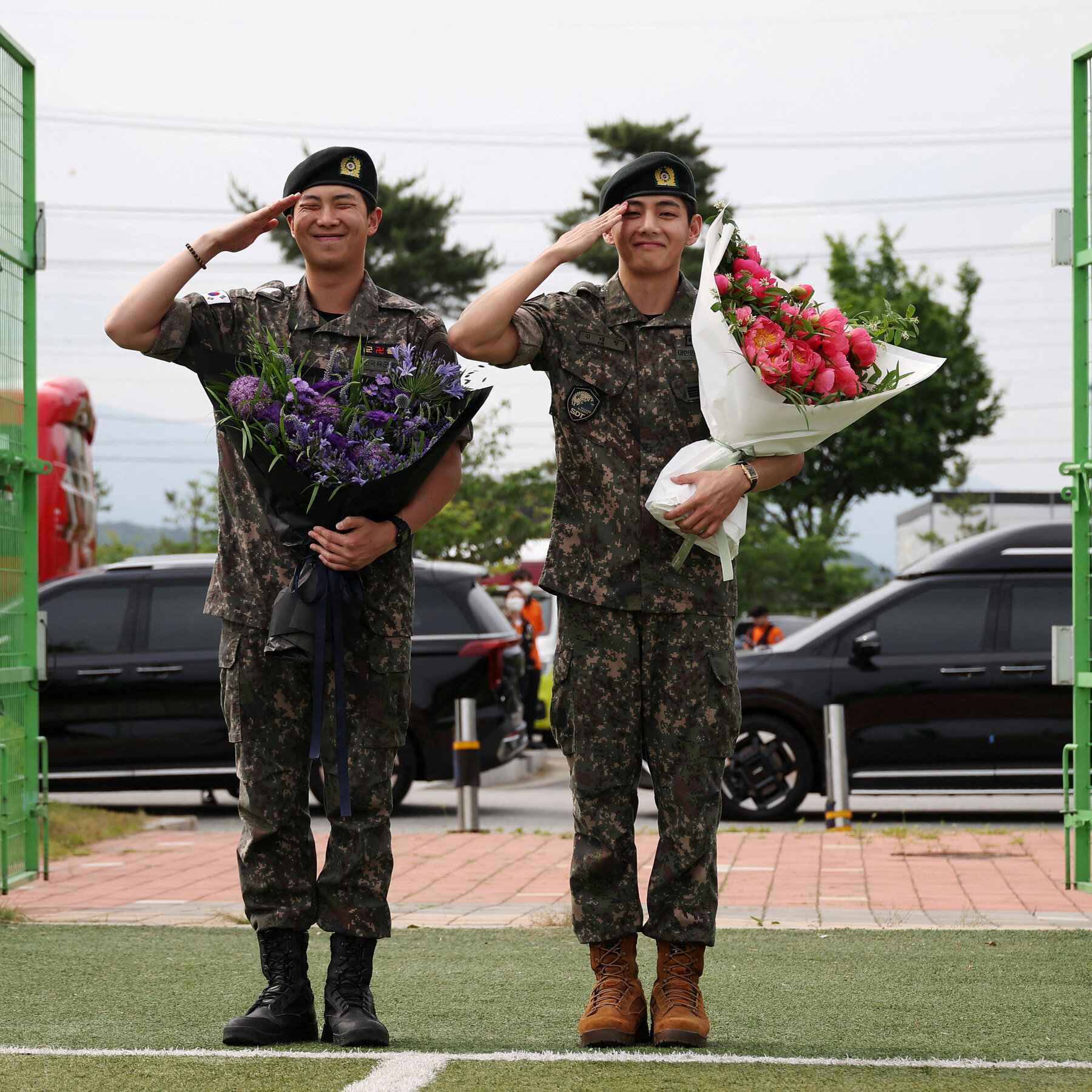 BTS Reunion Nears as RM and V Finish Military Service