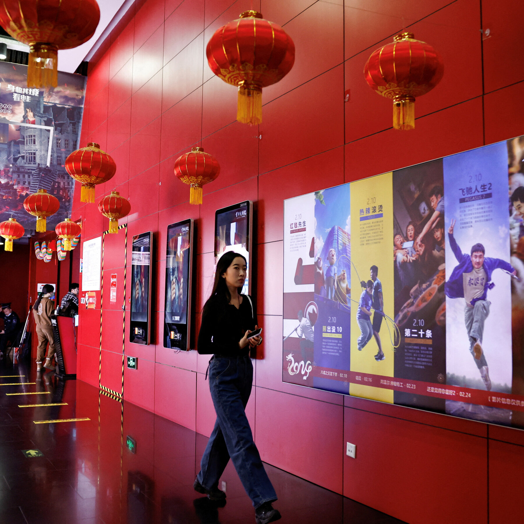 China to reduce imports of American films.