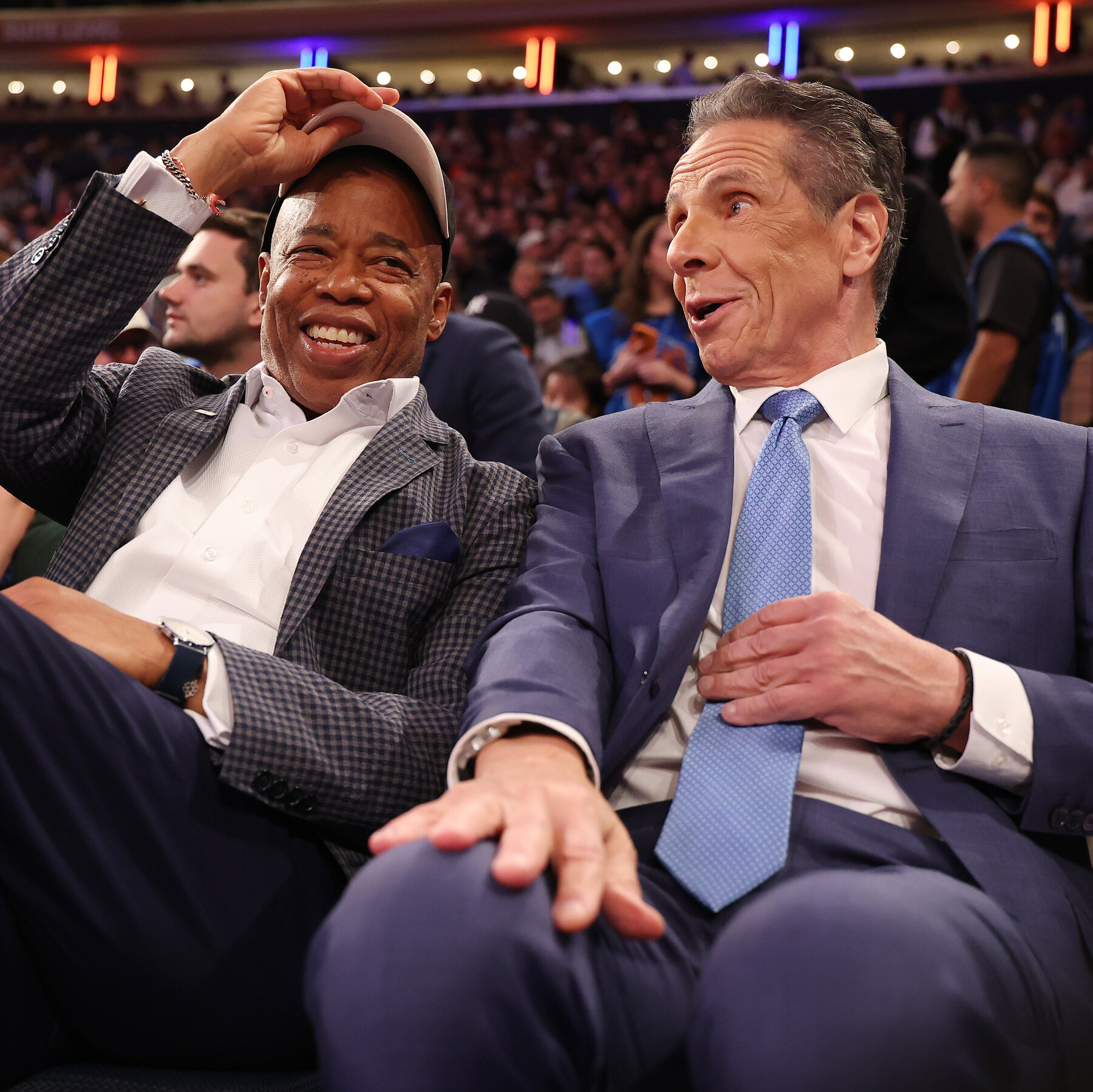 Cuomo Joins Adams at Knicks Game. Is an Endorsement in the Cards?