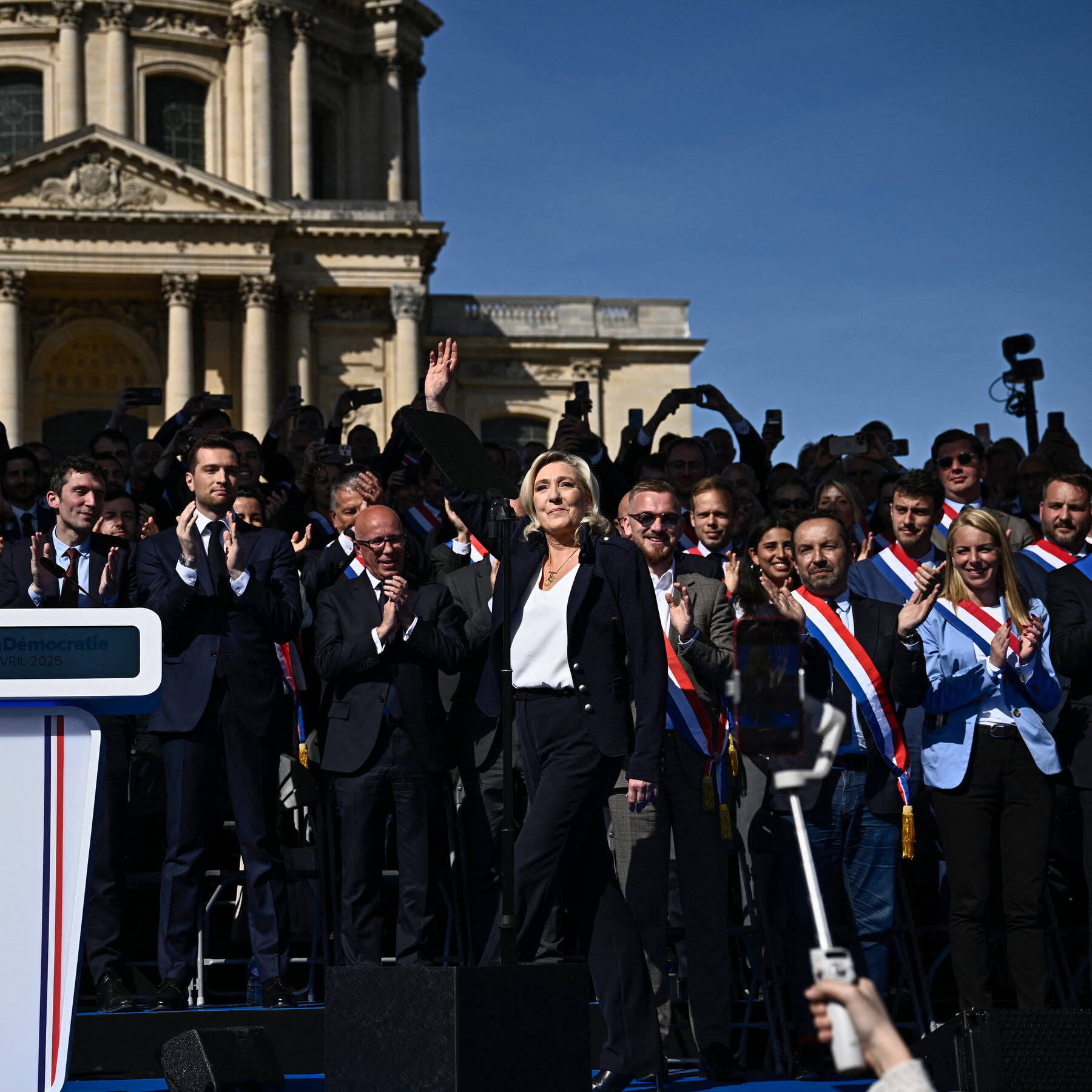 Defiant, Le Pen Tells Supporters ‘I Won’t Give Up’ Despite 5-Year Ban