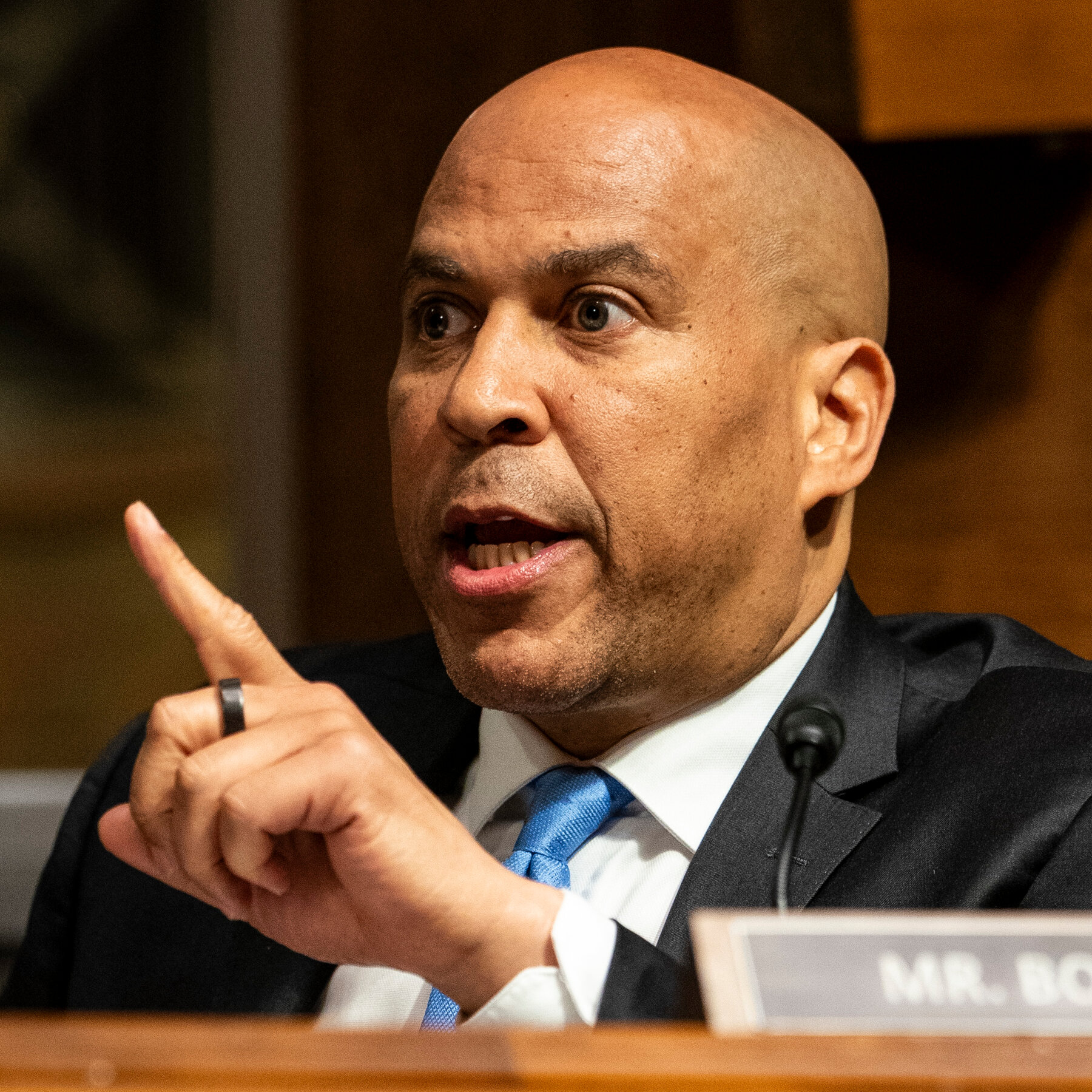 Democratic senators denounce the rough treatment of one of their own.