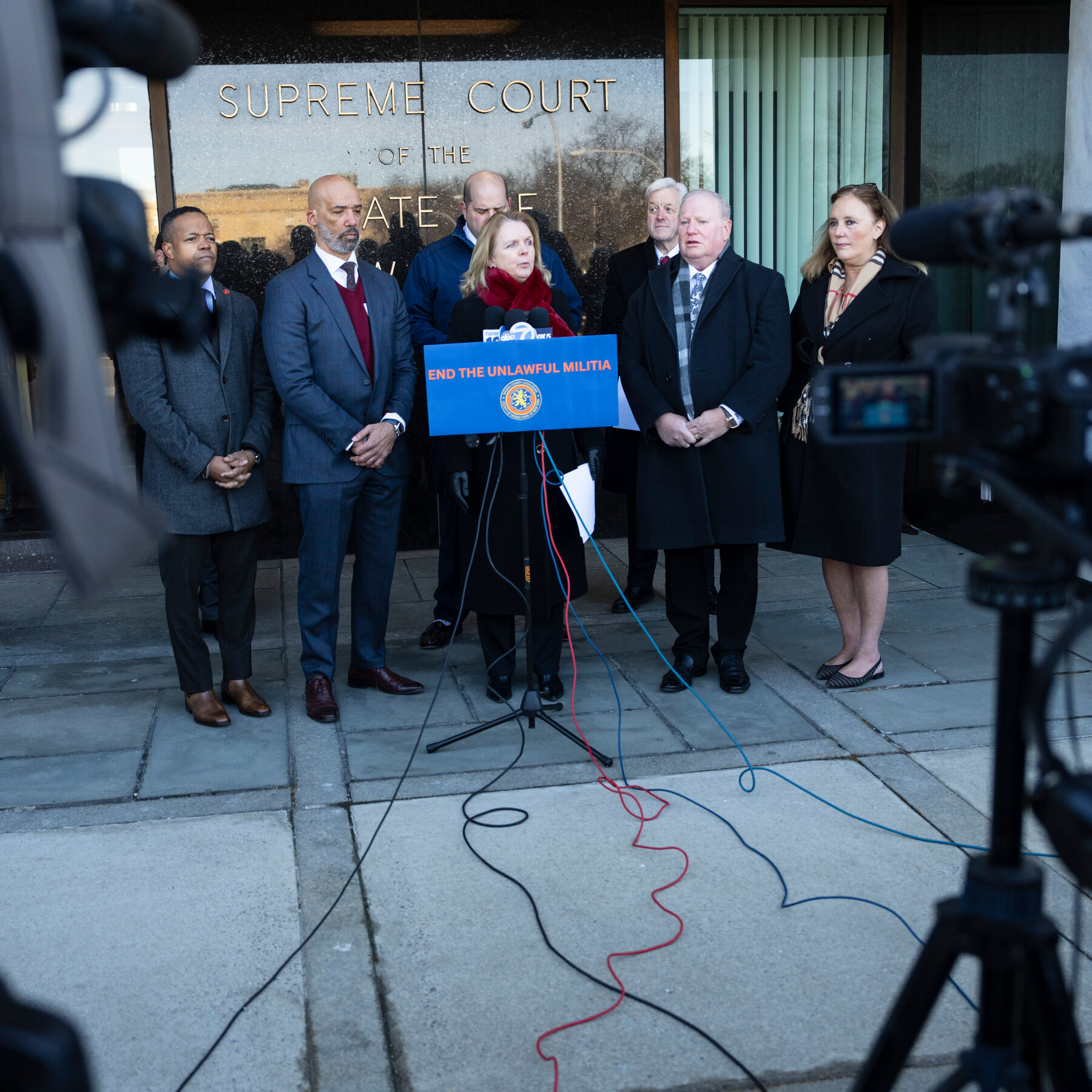 Democrats Sue Over Bruce Blakeman’s Armed Volunteers in Nassau County