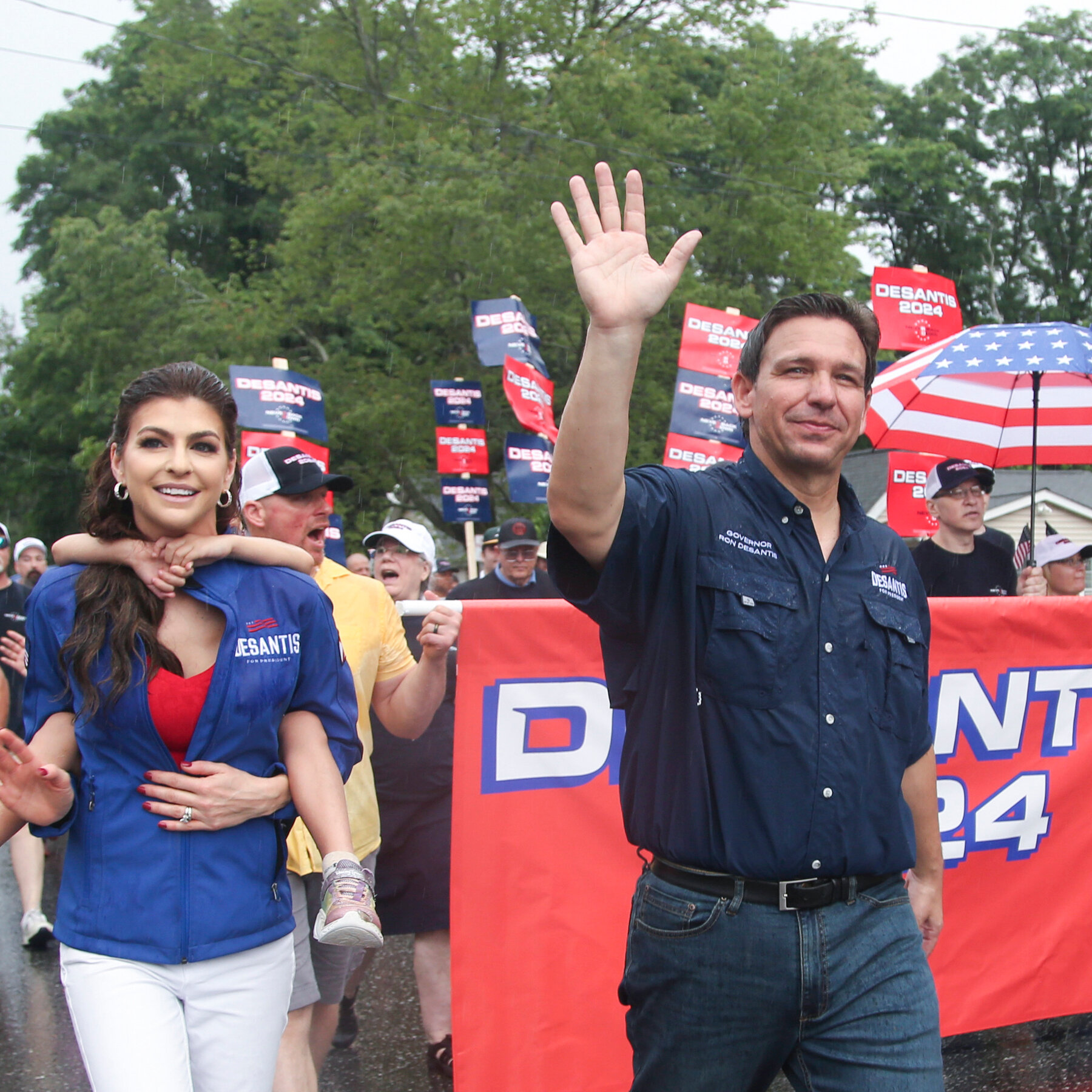 DeSantis Talks Up Wife as Potential Successor, Clashing With Trump