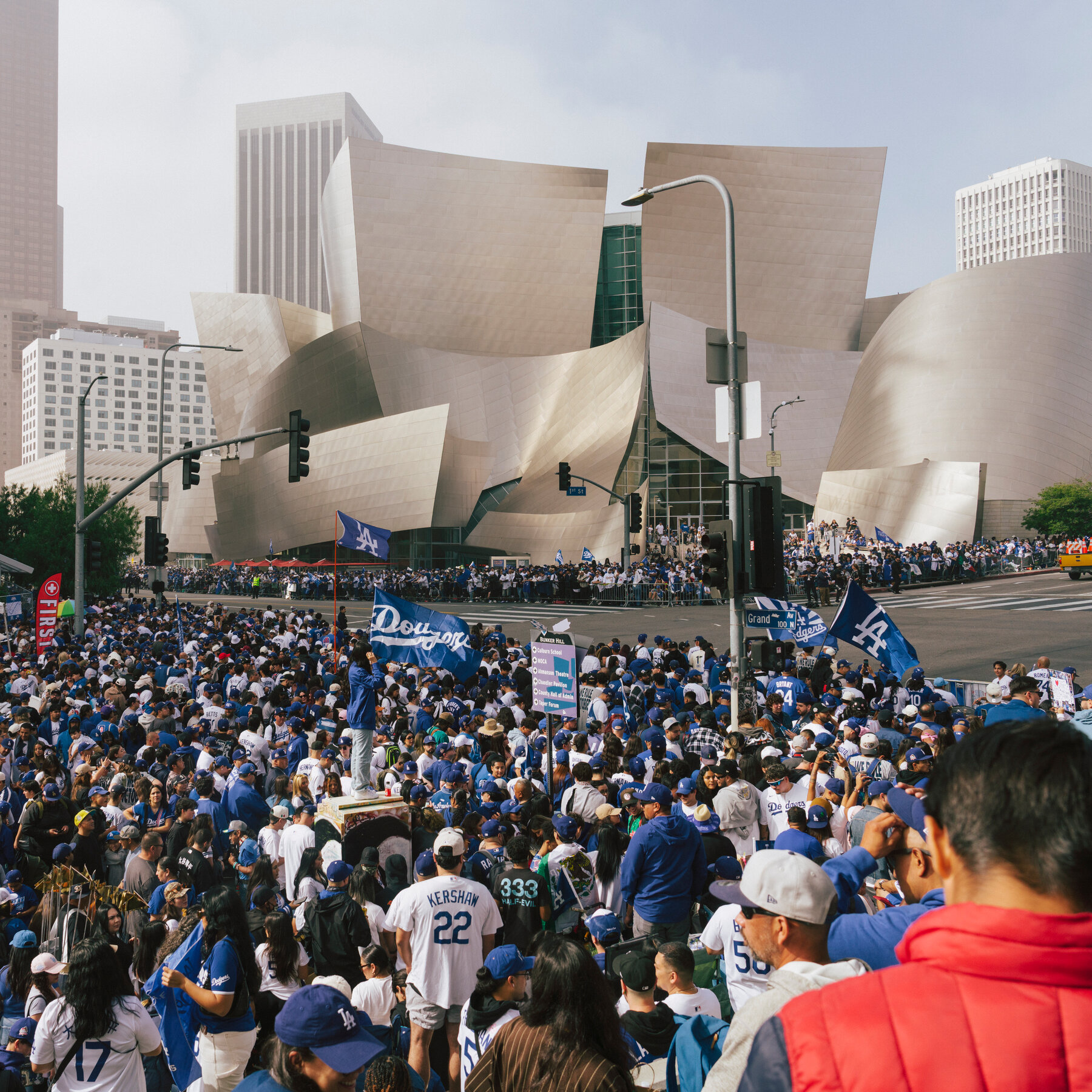 Dodger Fans Celebrate World Series Victory at Los Angeles Parade