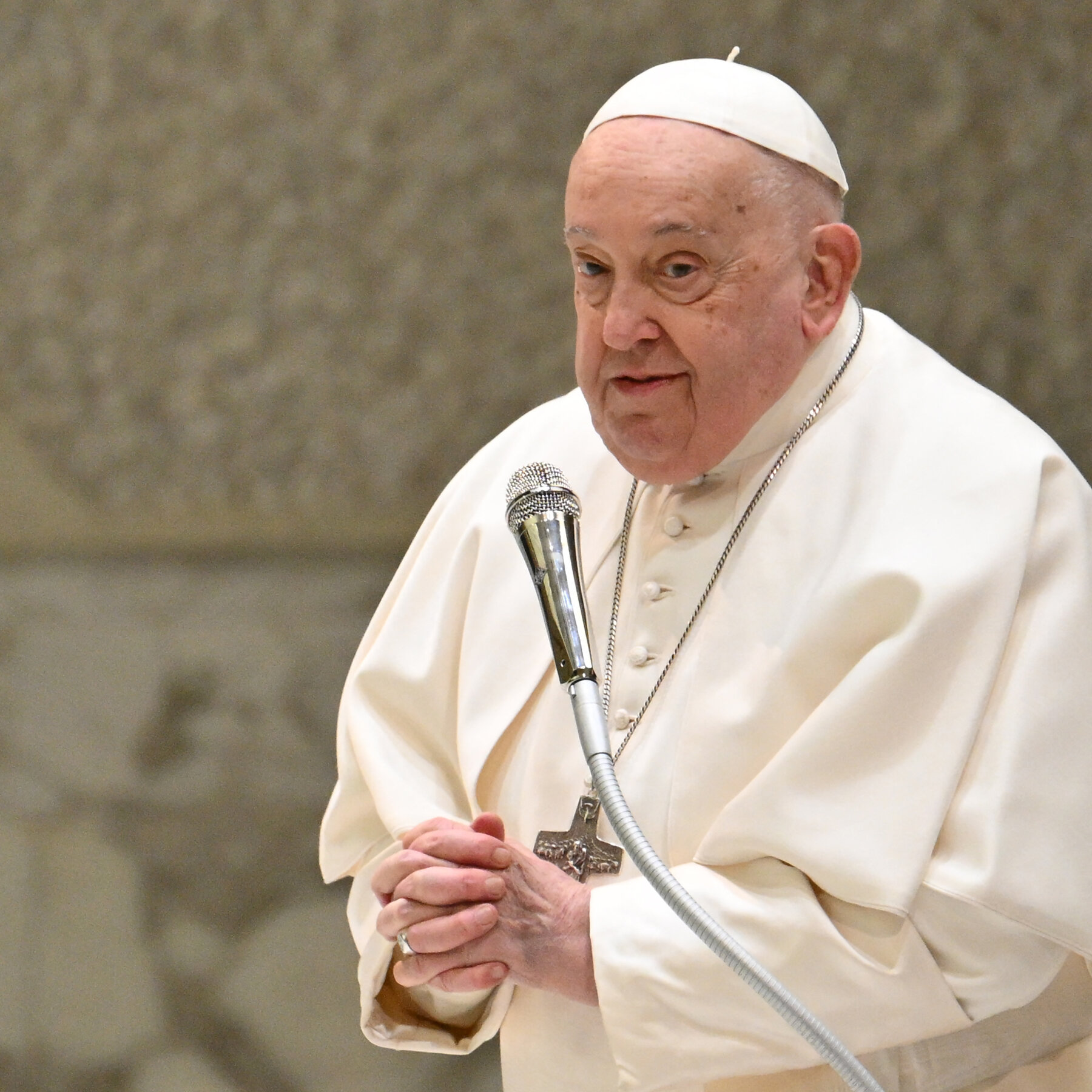 Faithful Hear Pope Francis’ Voice for First Time in 3 Weeks
