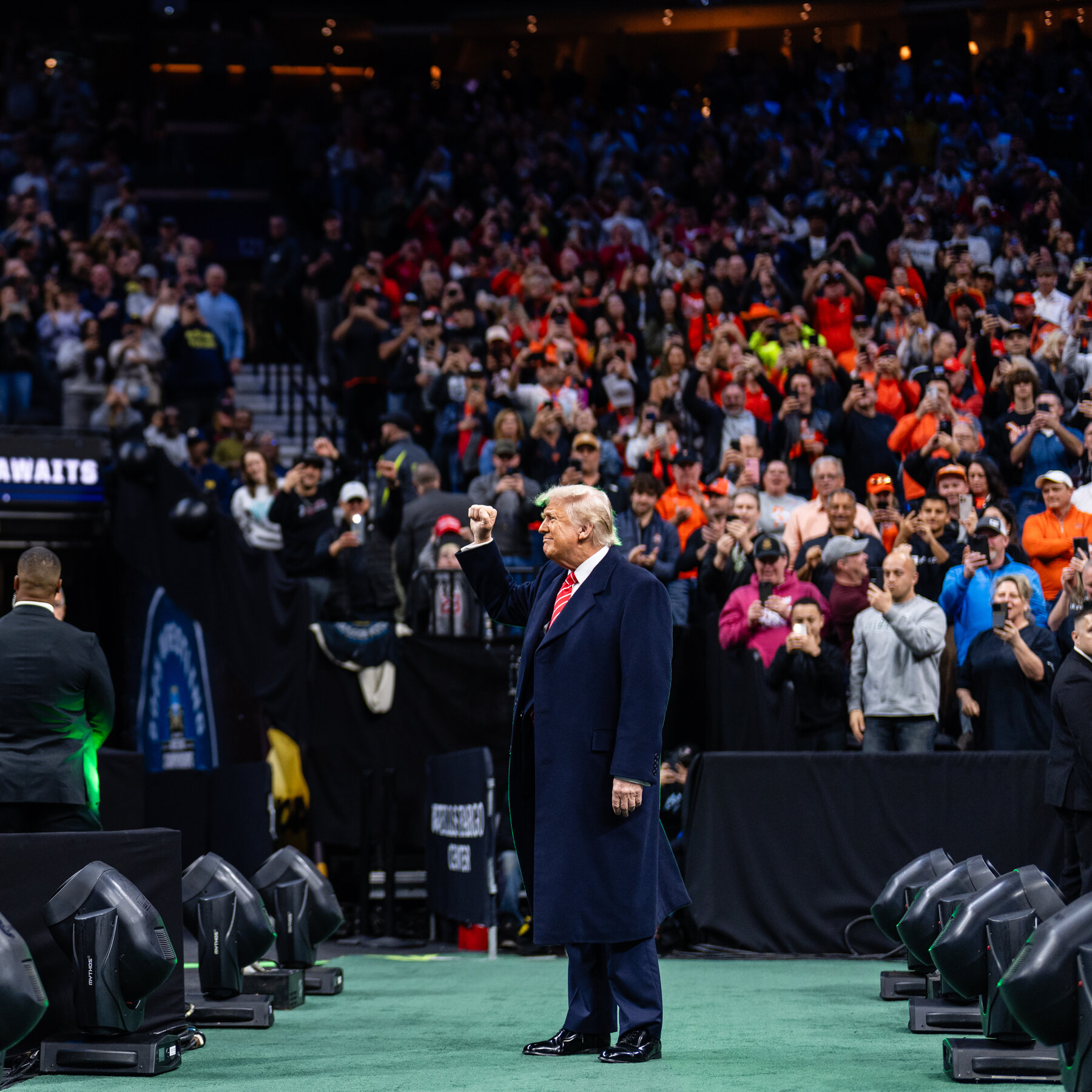 Fans at NCAA Wrestling Championships Show Love For Trump. But Not So Much Musk.