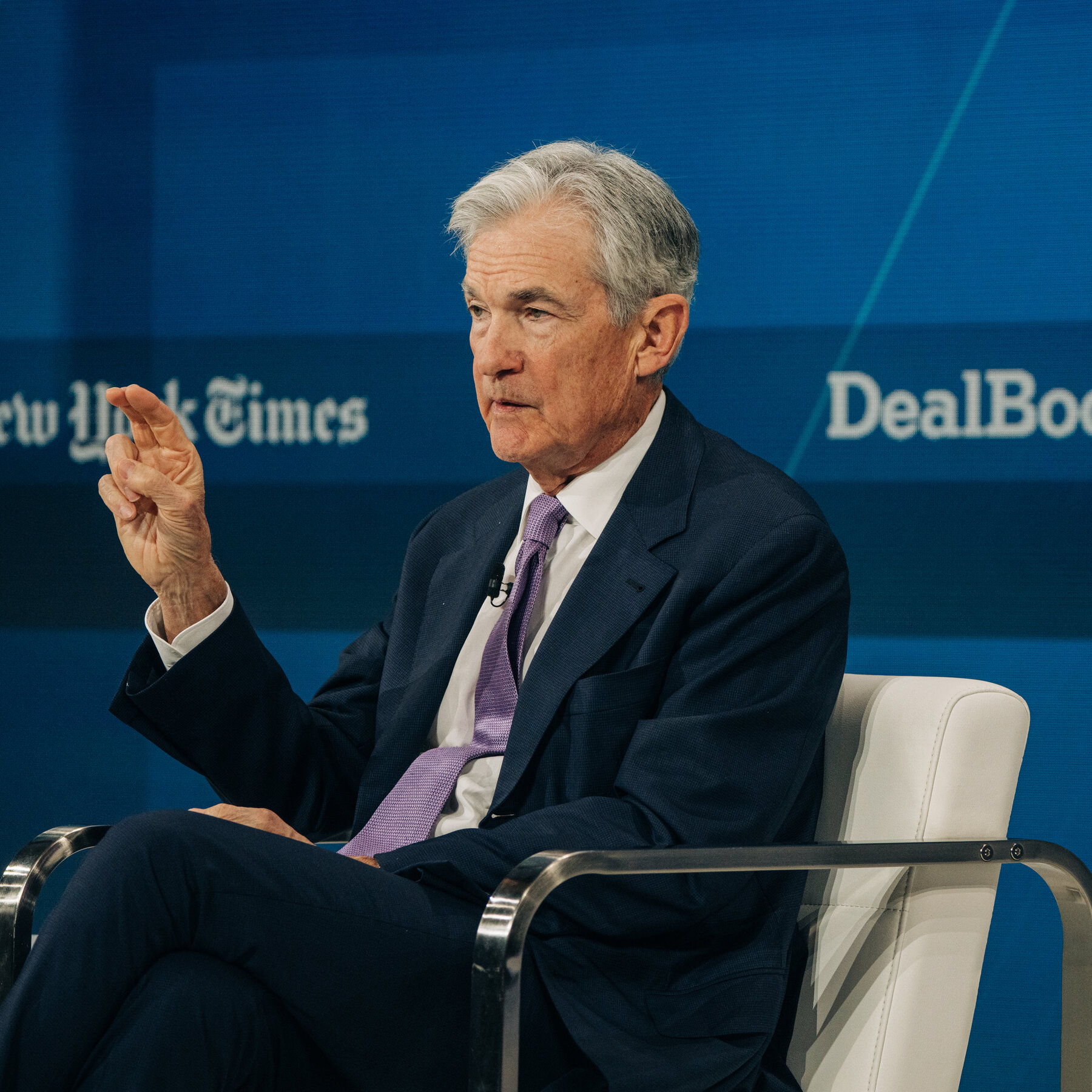 Fed Chair Jerome Powell Says Inflation Is a ‘Little Higher’ Than Expected