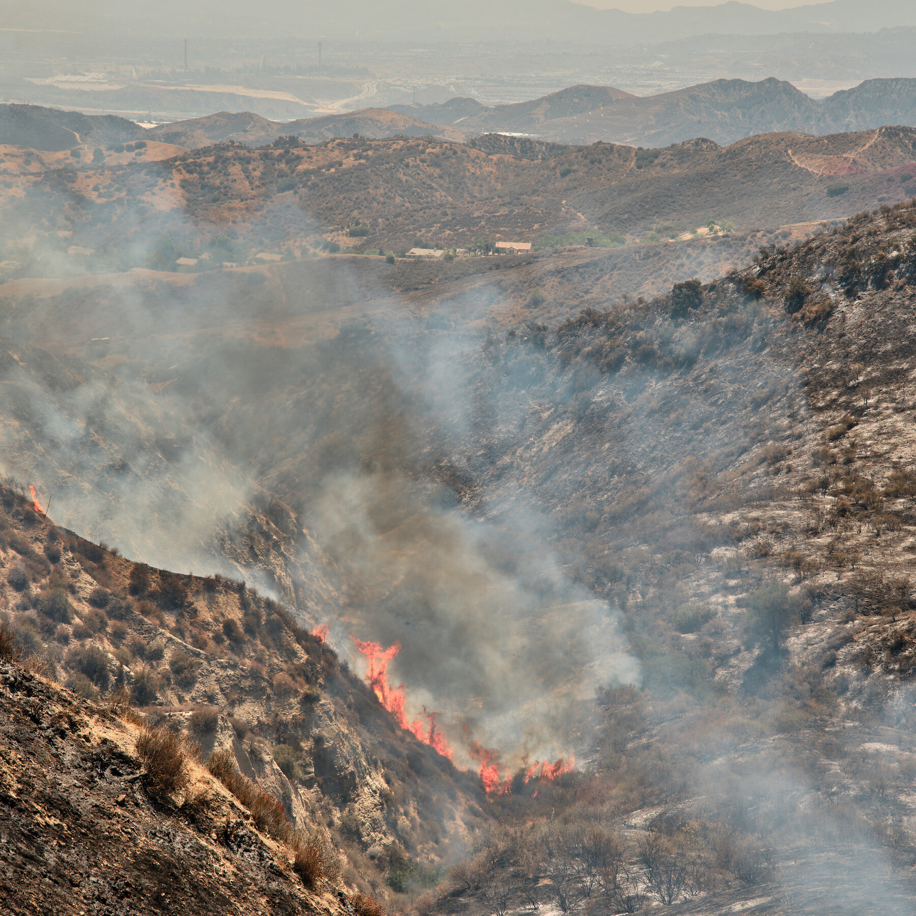 Firefighters Work to Contain Wildfire Northwest of L.A.