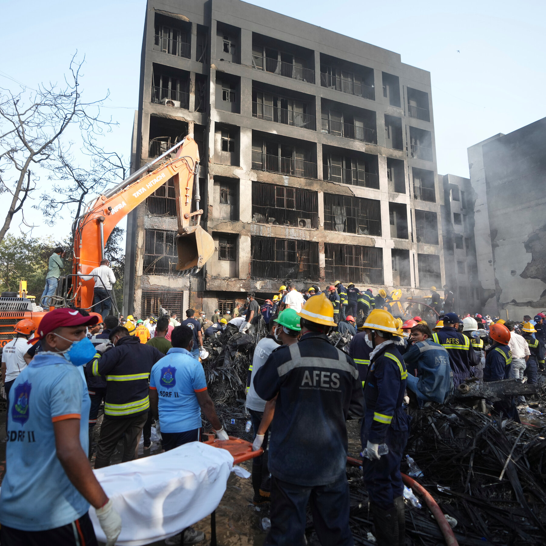 For recovery and investigation of Air India crash, authorities contend with the risk of struck sites collapsing.