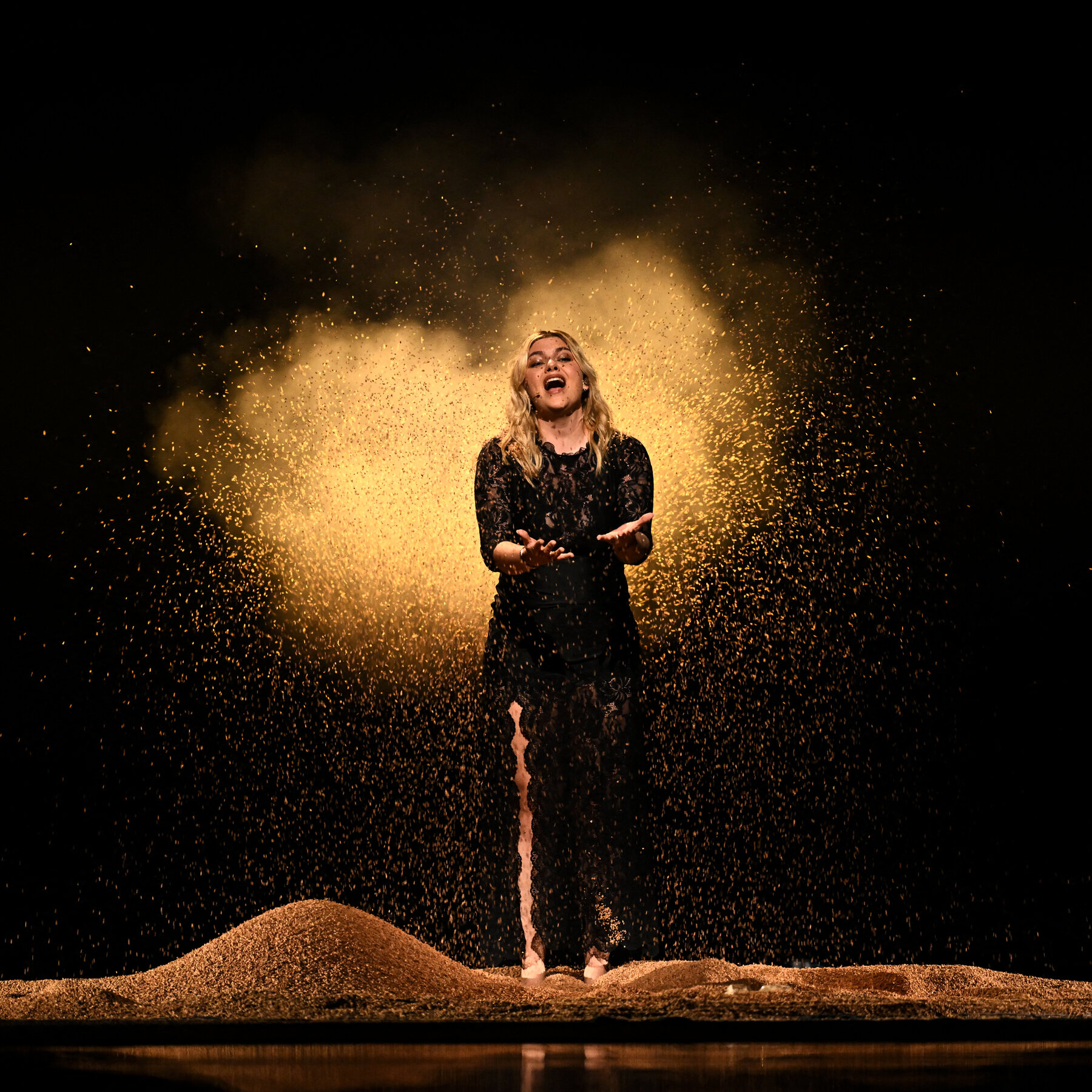 France’s Eurovision act, Louane, wants to tell her mom she’s OK.