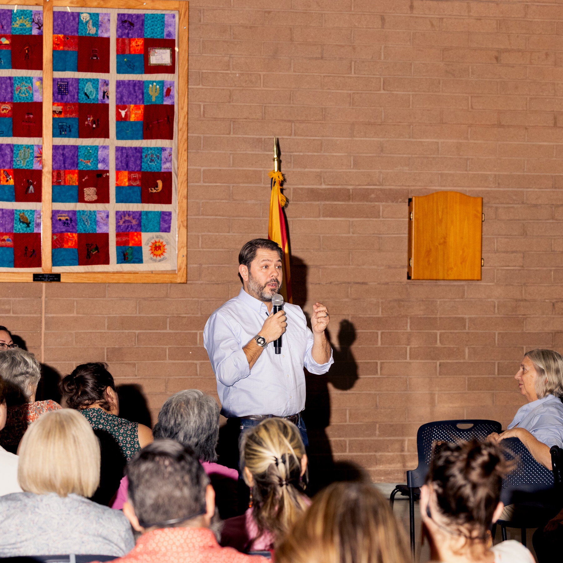 Gallego Pitches Demoralized Democrats on a Midterm Message
