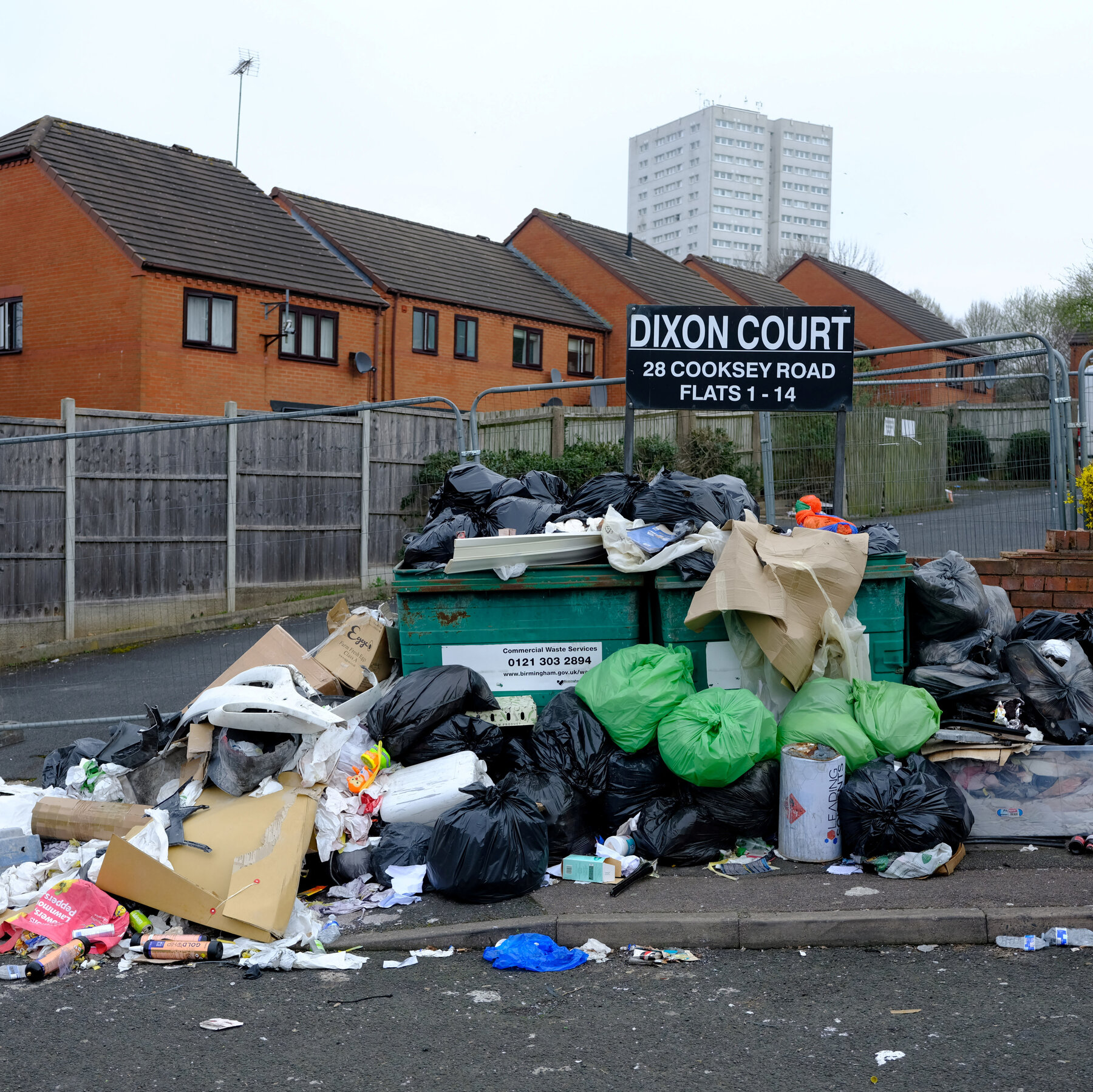 Garbage Strike in UK’s Second Largest City Leaves Trash Piled High