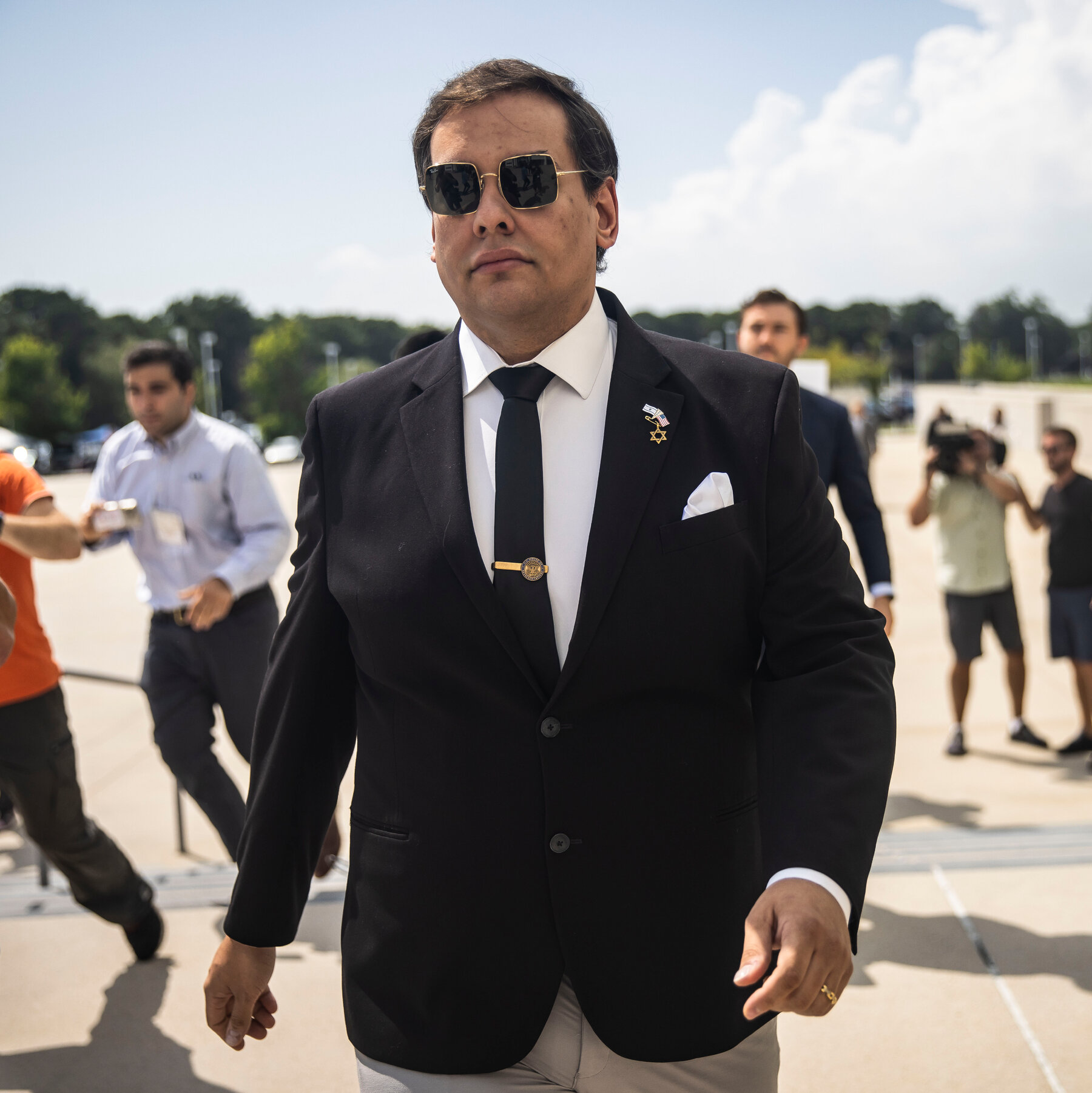 George Santos, Facing a Possible 87 Months in Prison, Is Out of Jokes