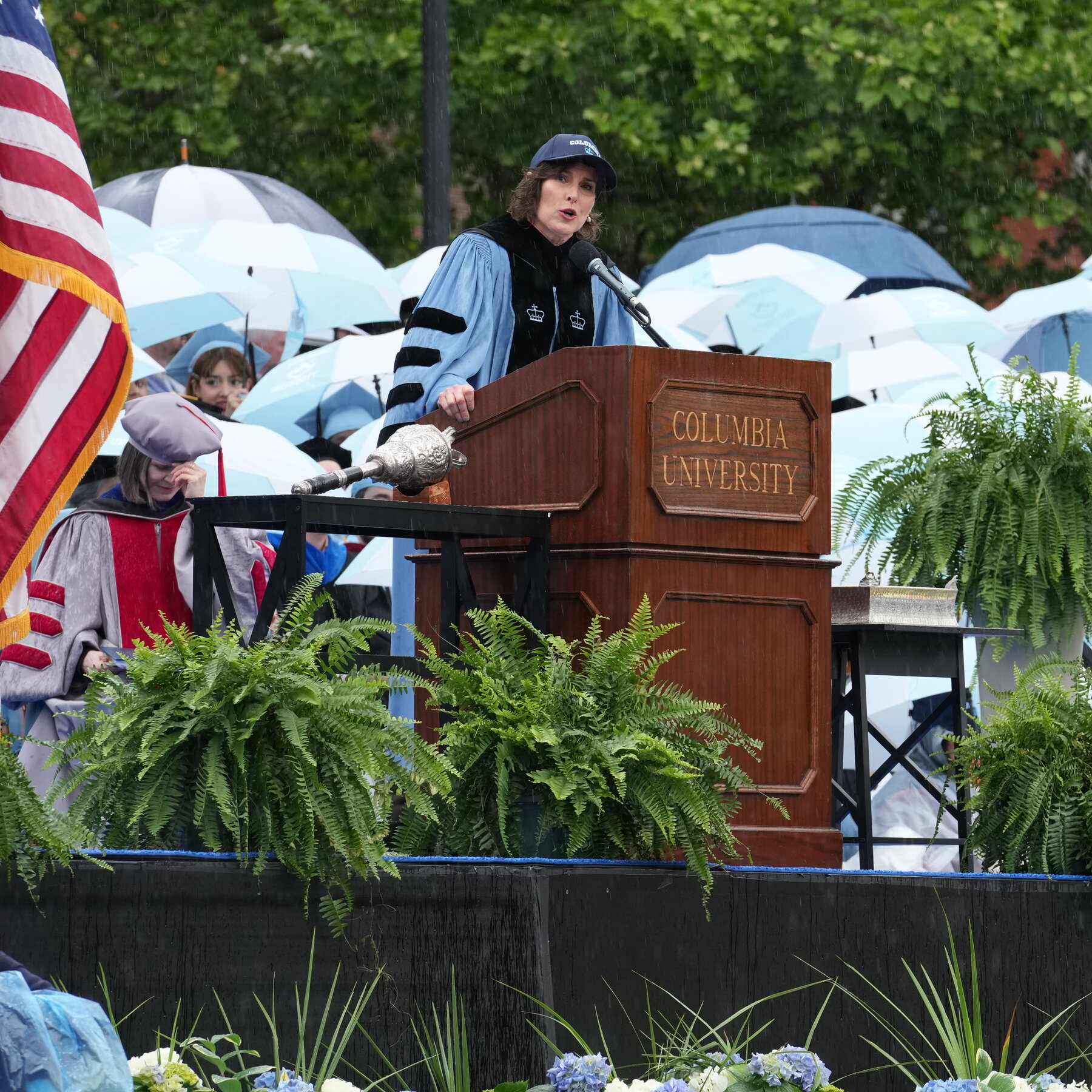 Graduates Boo Columbia’s President at Commencement After a Fraught Year