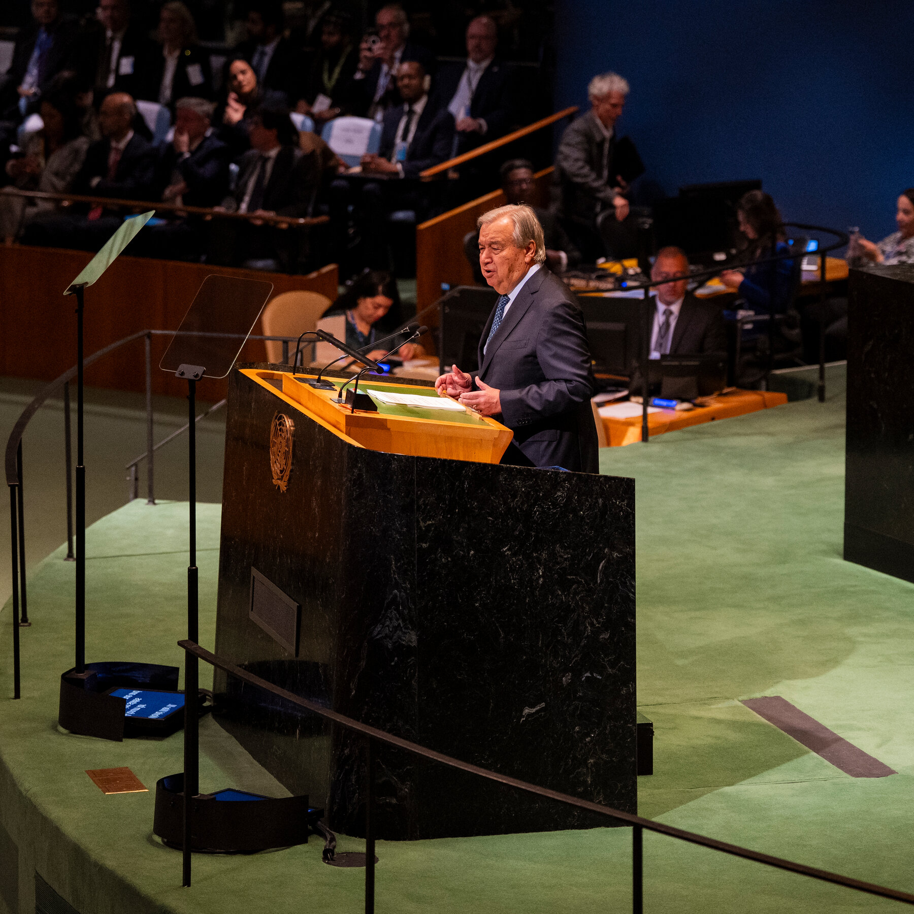 Guterres Says the U.N.’s Principles ‘Are Under Siege.’