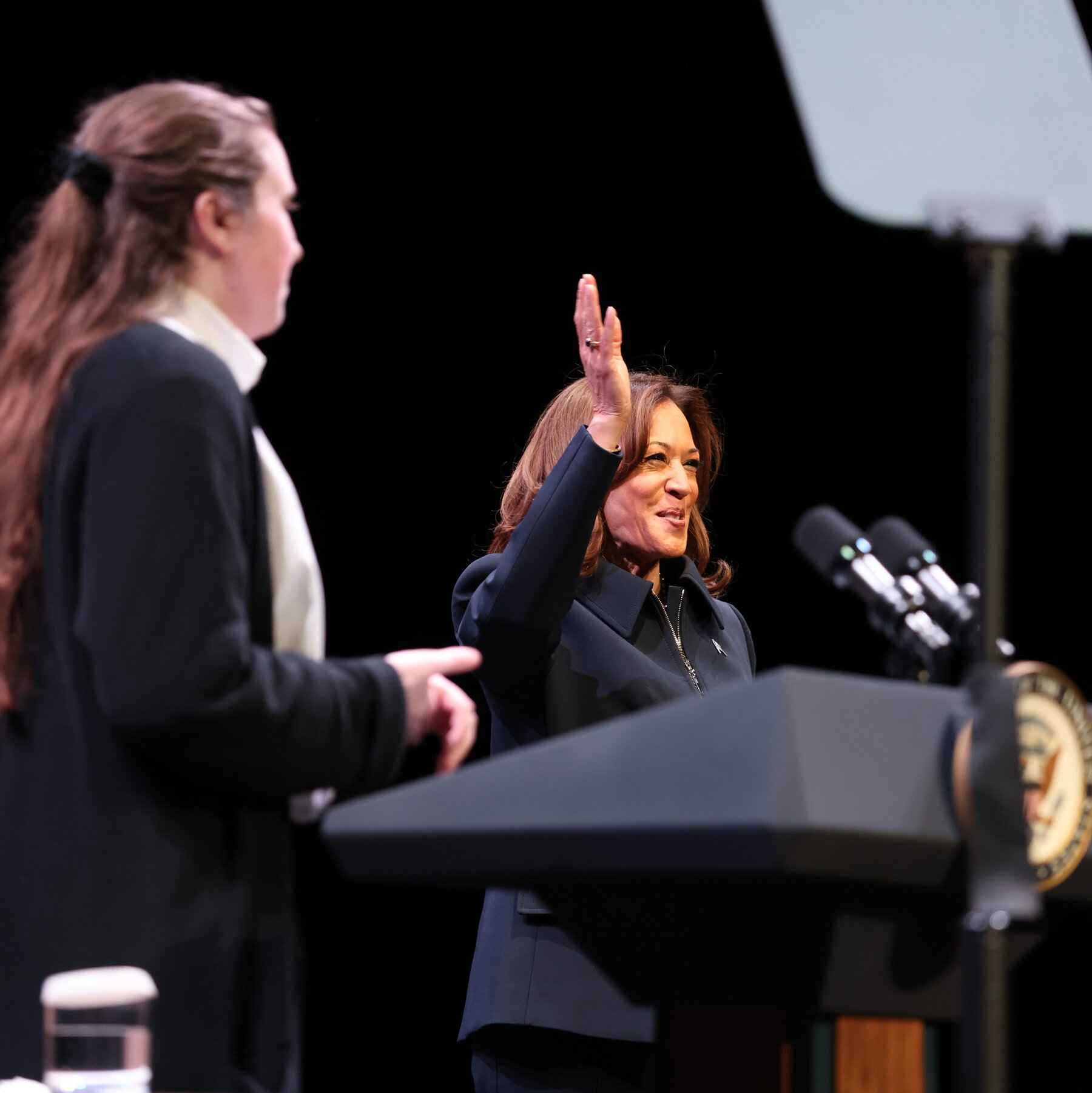 Harris Sees Optimism for the Future in a Speech to Younger Voters