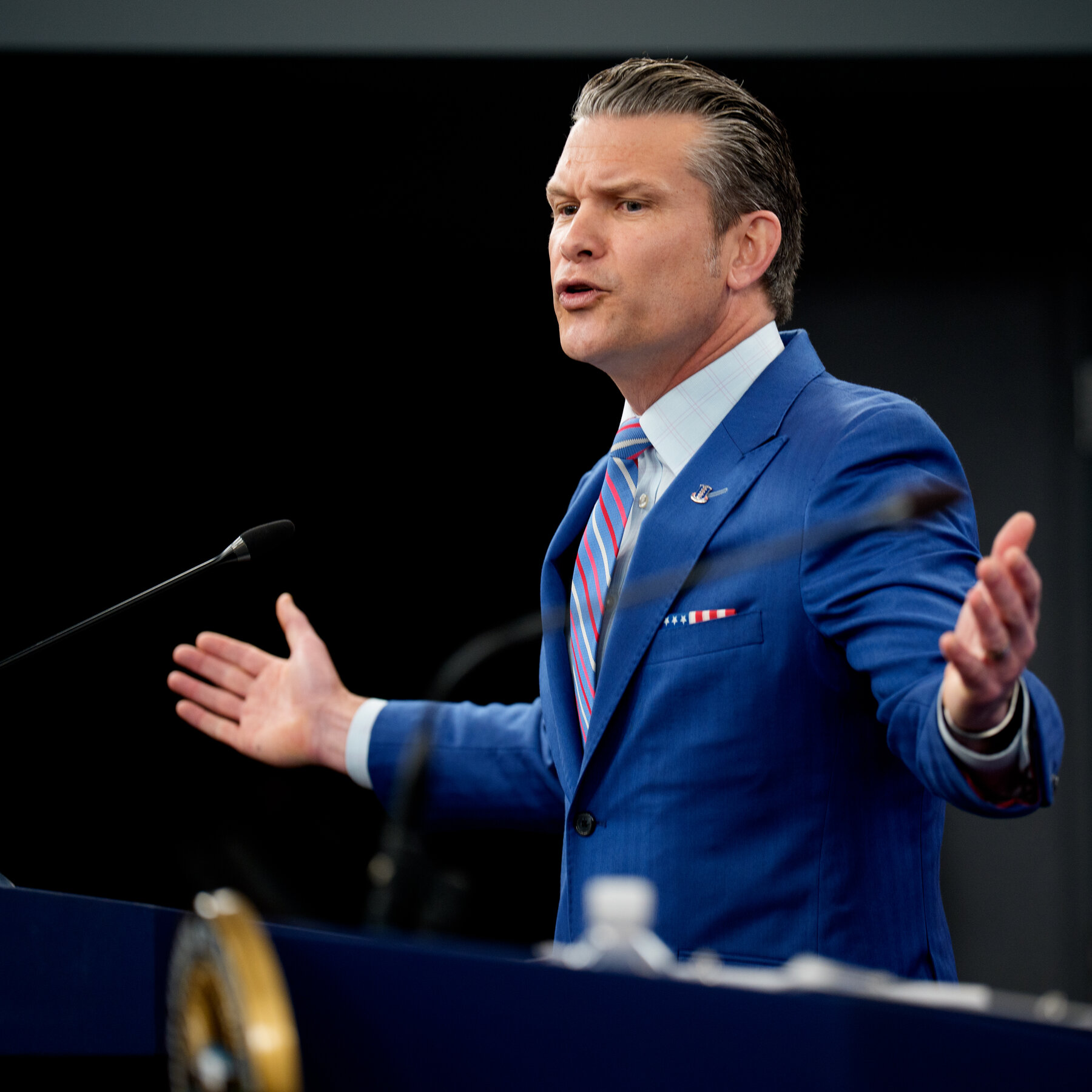 Hegseth and Caine Delve Into Details but Not Results of Iranian Strikes
