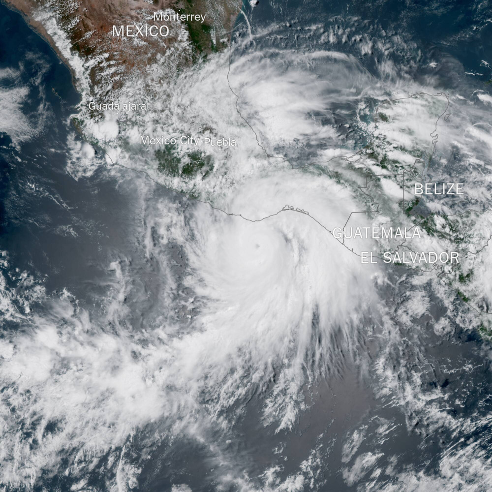 Hurricane Erick Nears Mexico’s Southern Coast as Category 2 Storm
