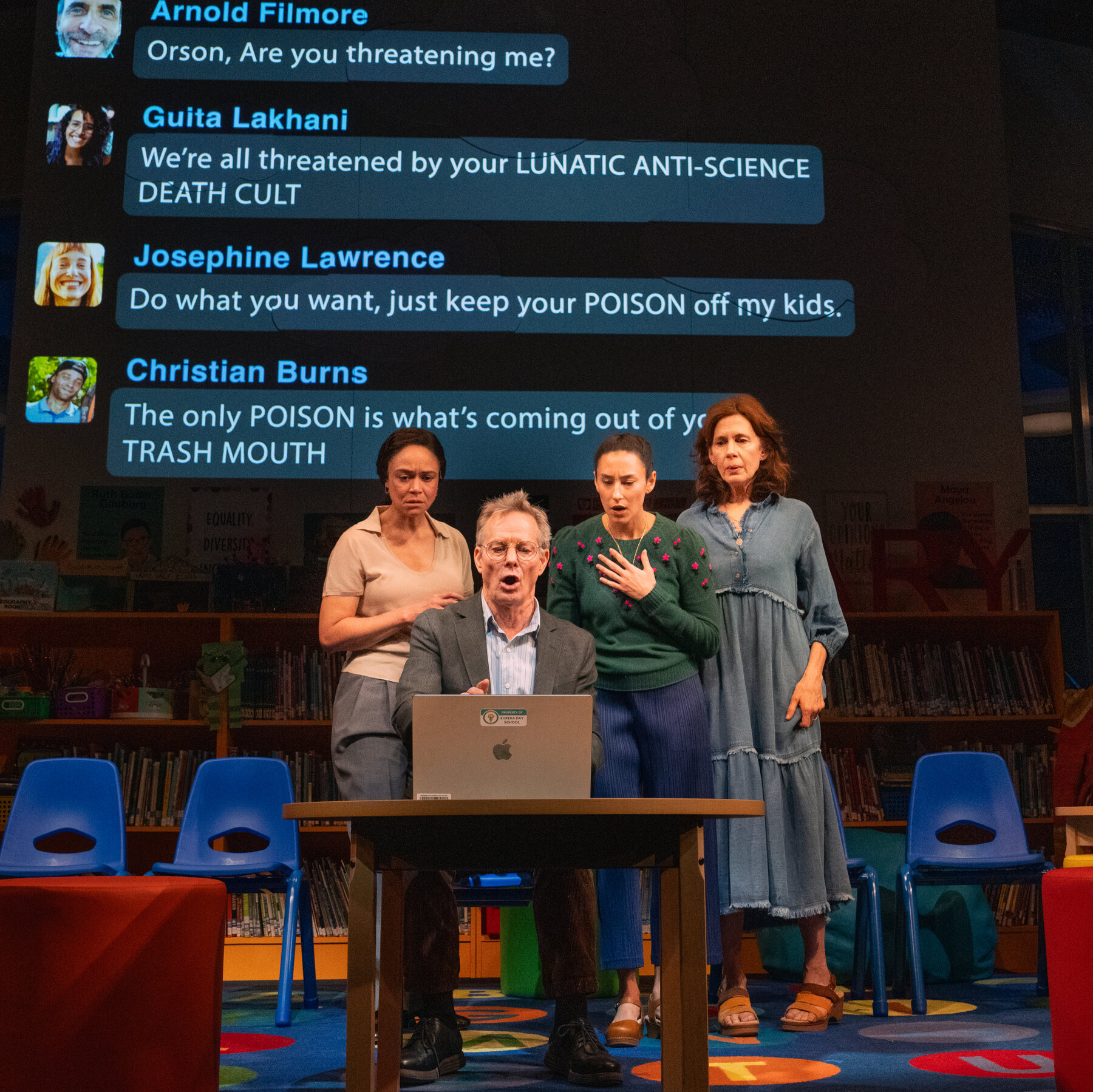 In ‘Eureka Day,’ a Scene About Vaccines Devolves, Hilariously