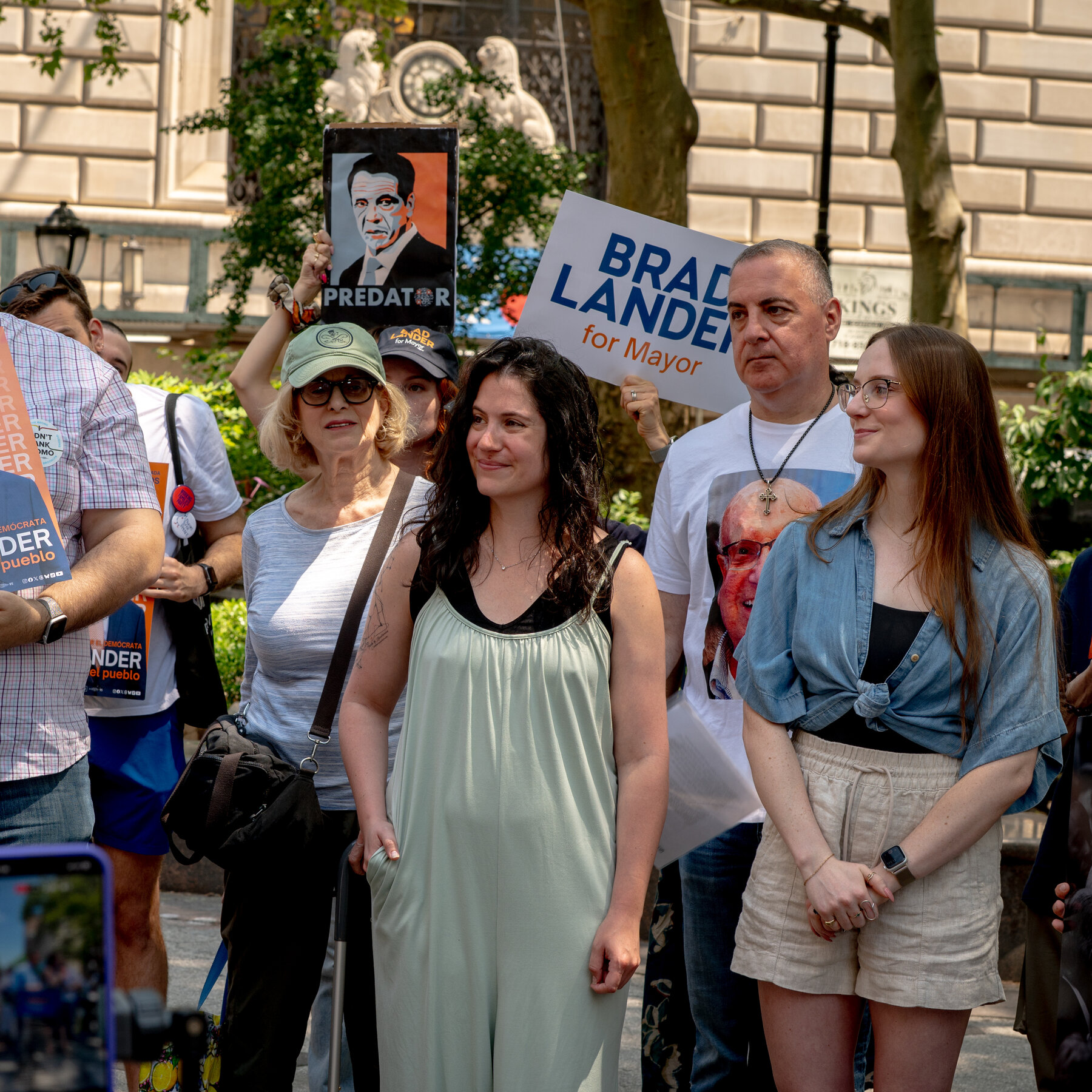 In Final Push for Mayor, Lander Appears With 2 Cuomo Accusers
