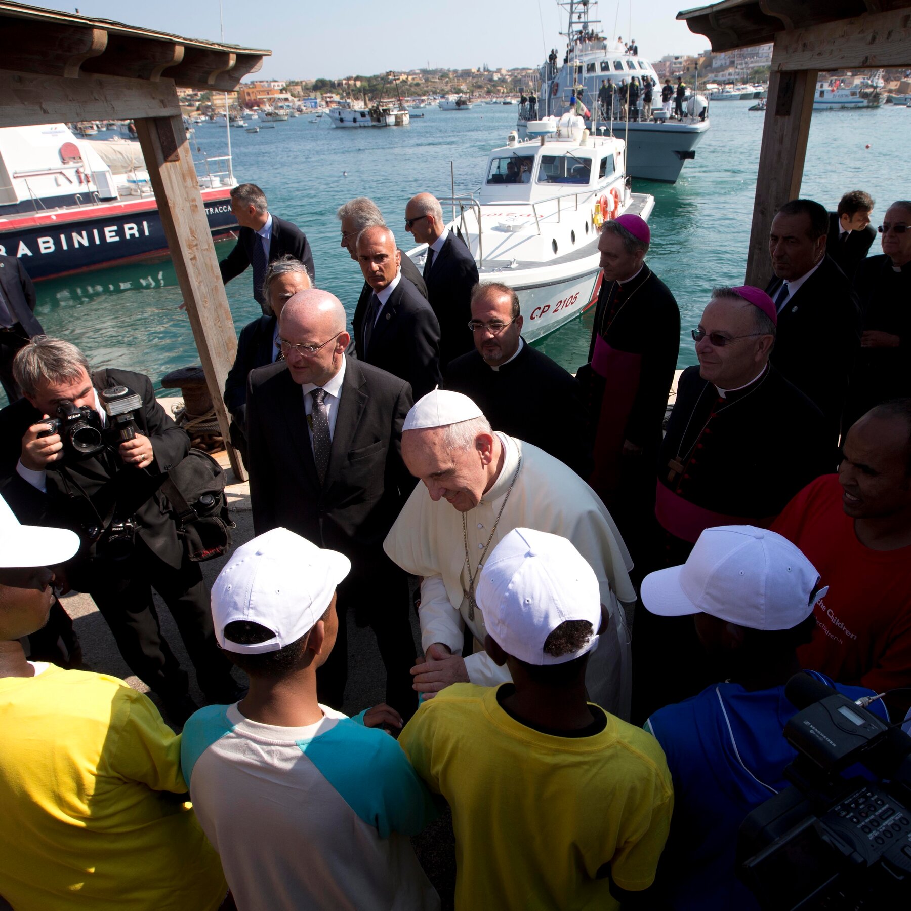 In his final remarks, Francis focused on a hallmark theme of his papacy: migrants.
