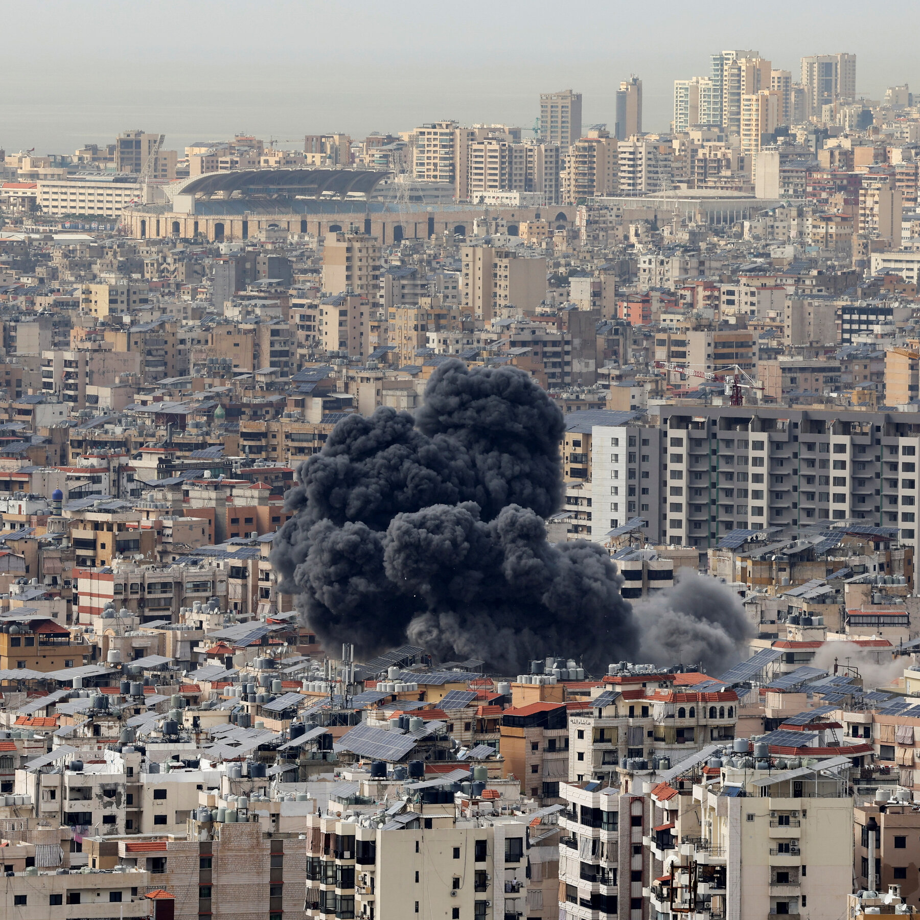 Israel Launches Airstrikes Near Beirut For First Time Since Cease-fire