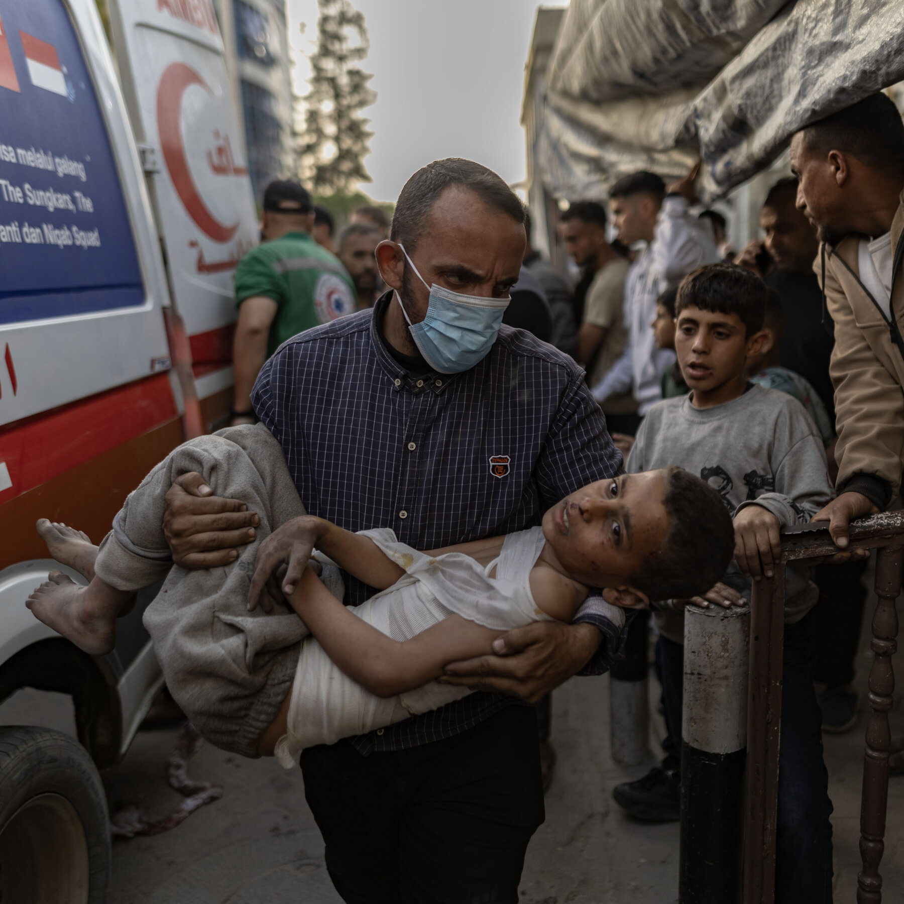Israeli Strike Kills Dozens at Gaza City Shelter, Officials Say