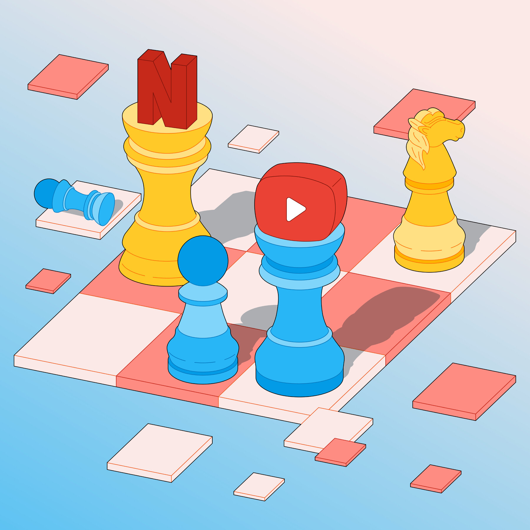 It’s YouTube v. Netflix as the Streaming Wars Come Down to 2