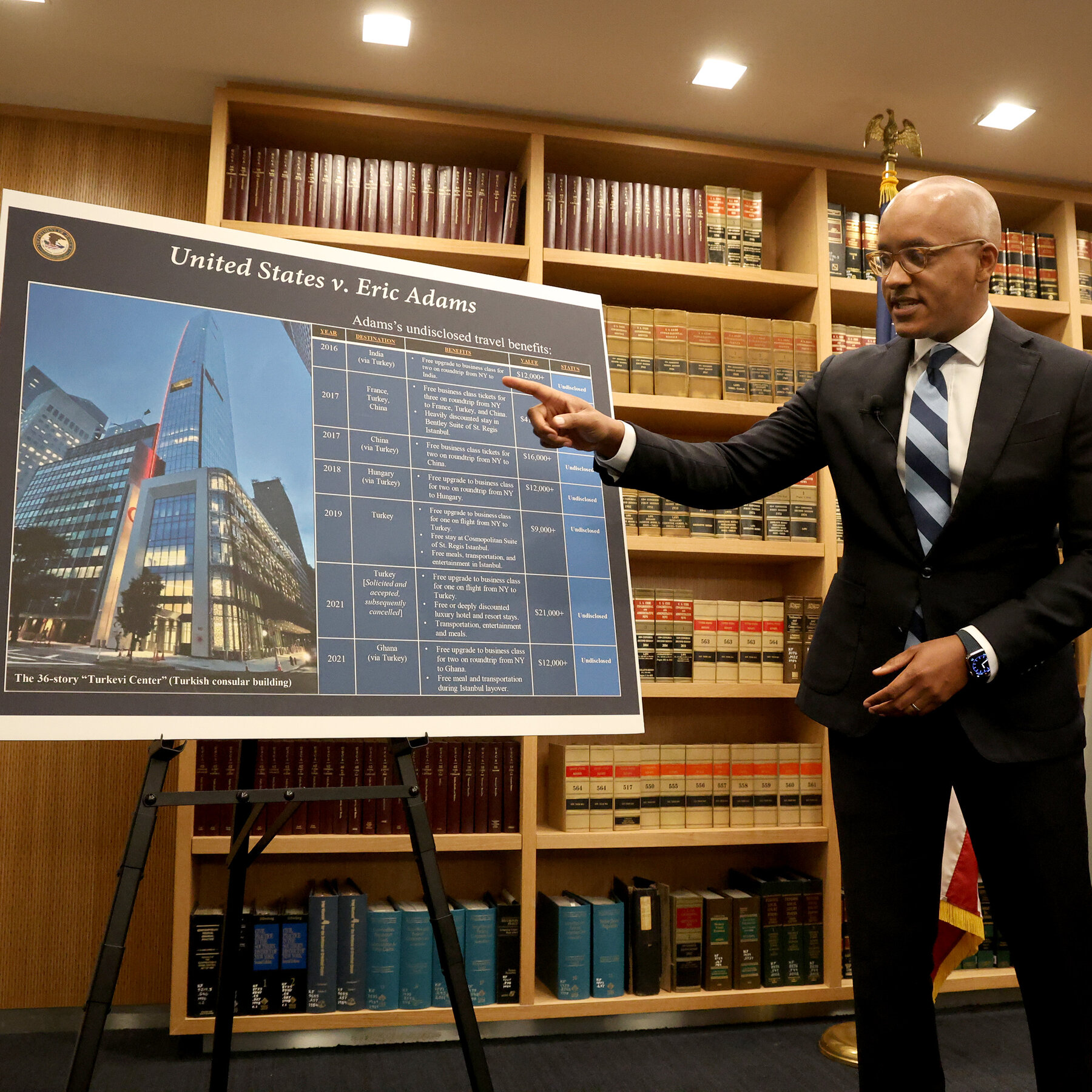 Justice Department Accuses Adams Prosecutors of Politicking and Hypocrisy